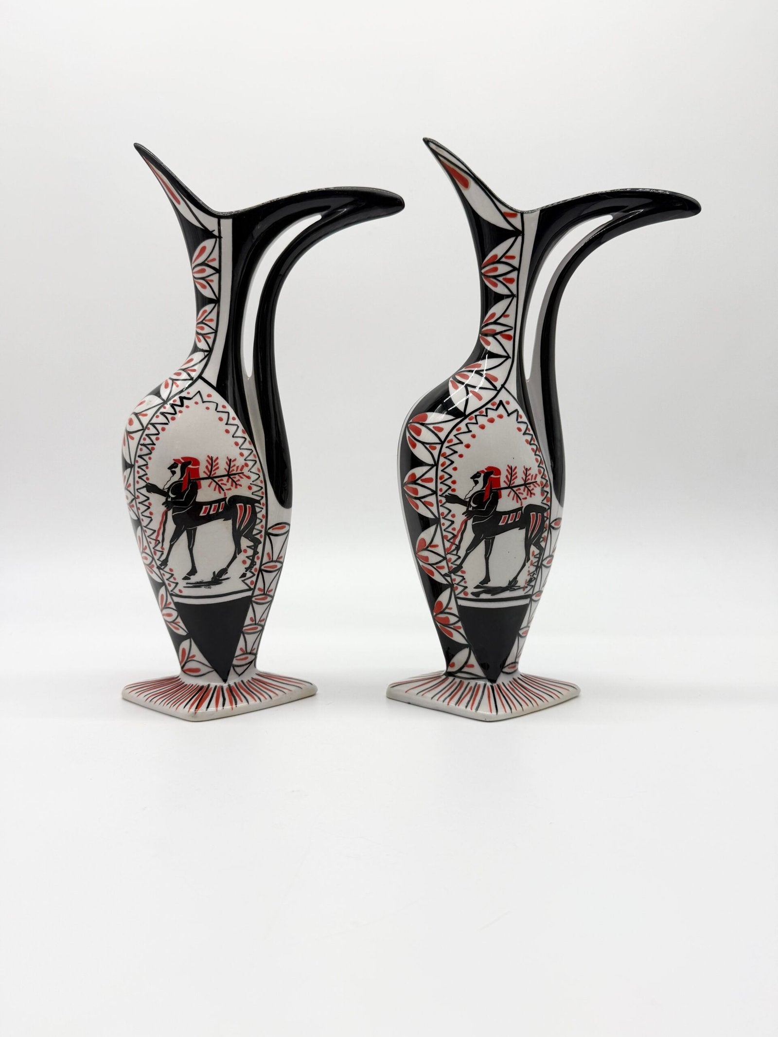 PAIRE DE VASES "CENTAURES" – CÉRAMIQUE, ITALY, 1960s