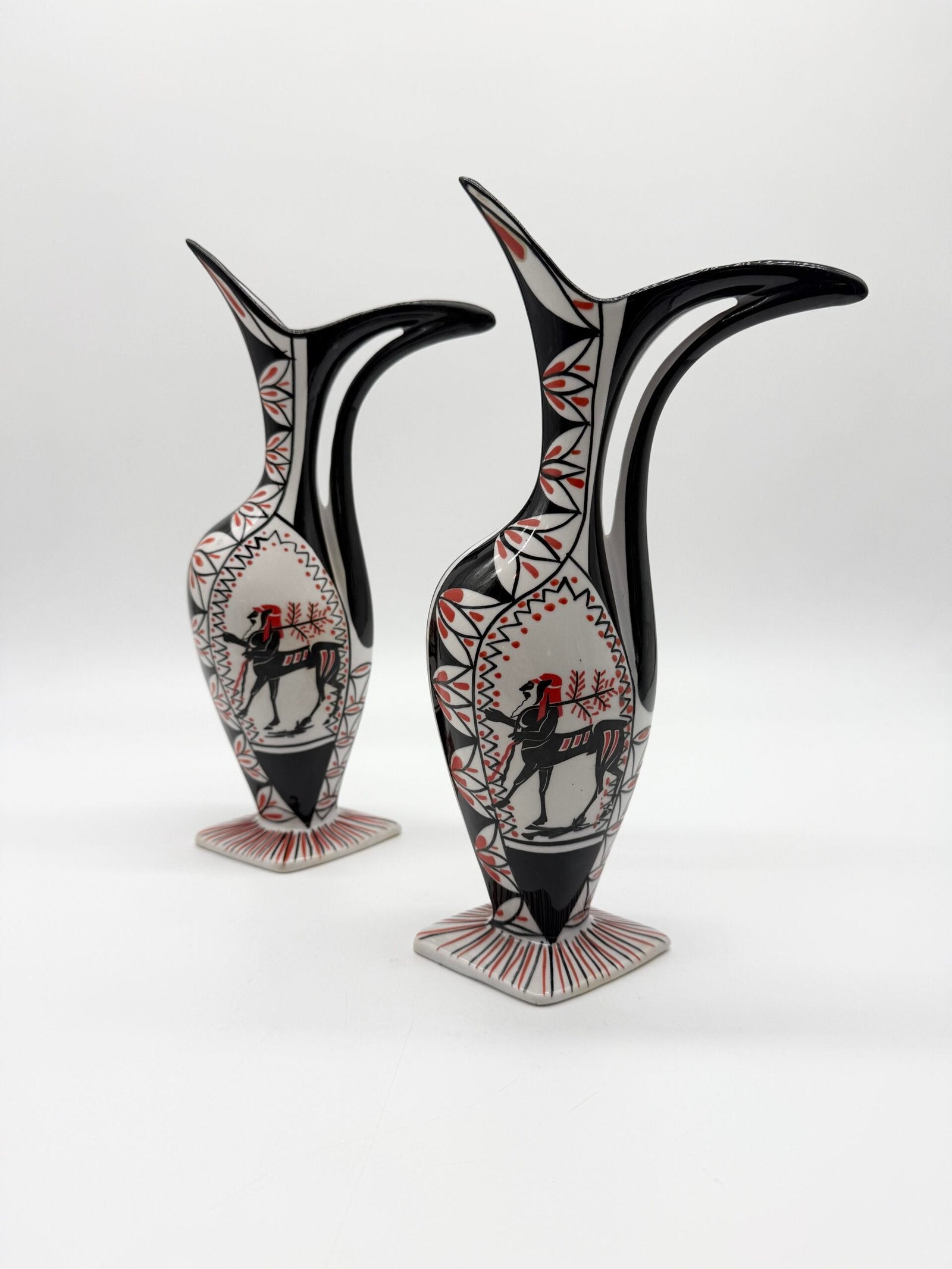 PAIRE DE VASES "CENTAURES" – CÉRAMIQUE, ITALY, 1960s
