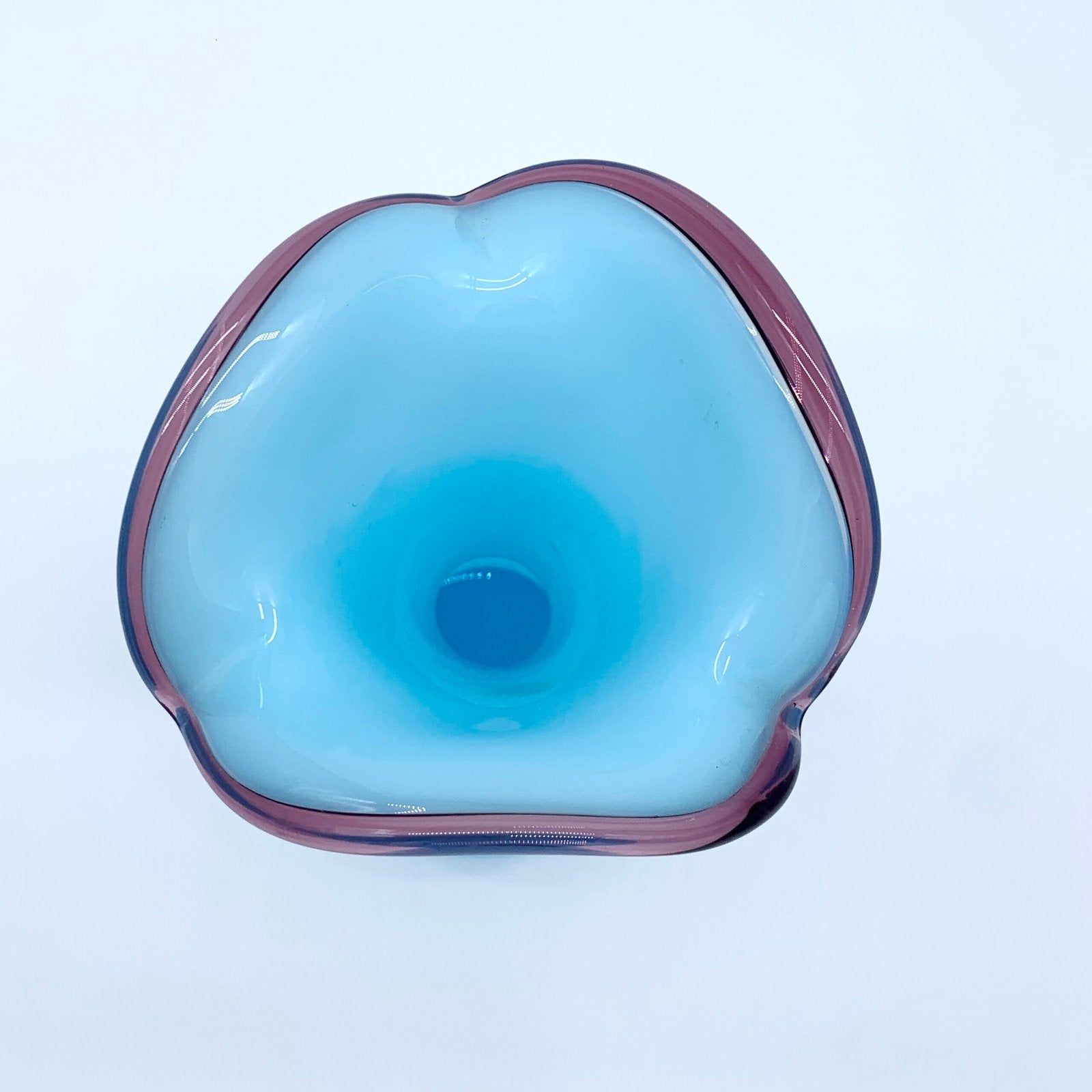 VASE OPALINE BLEU, 1950