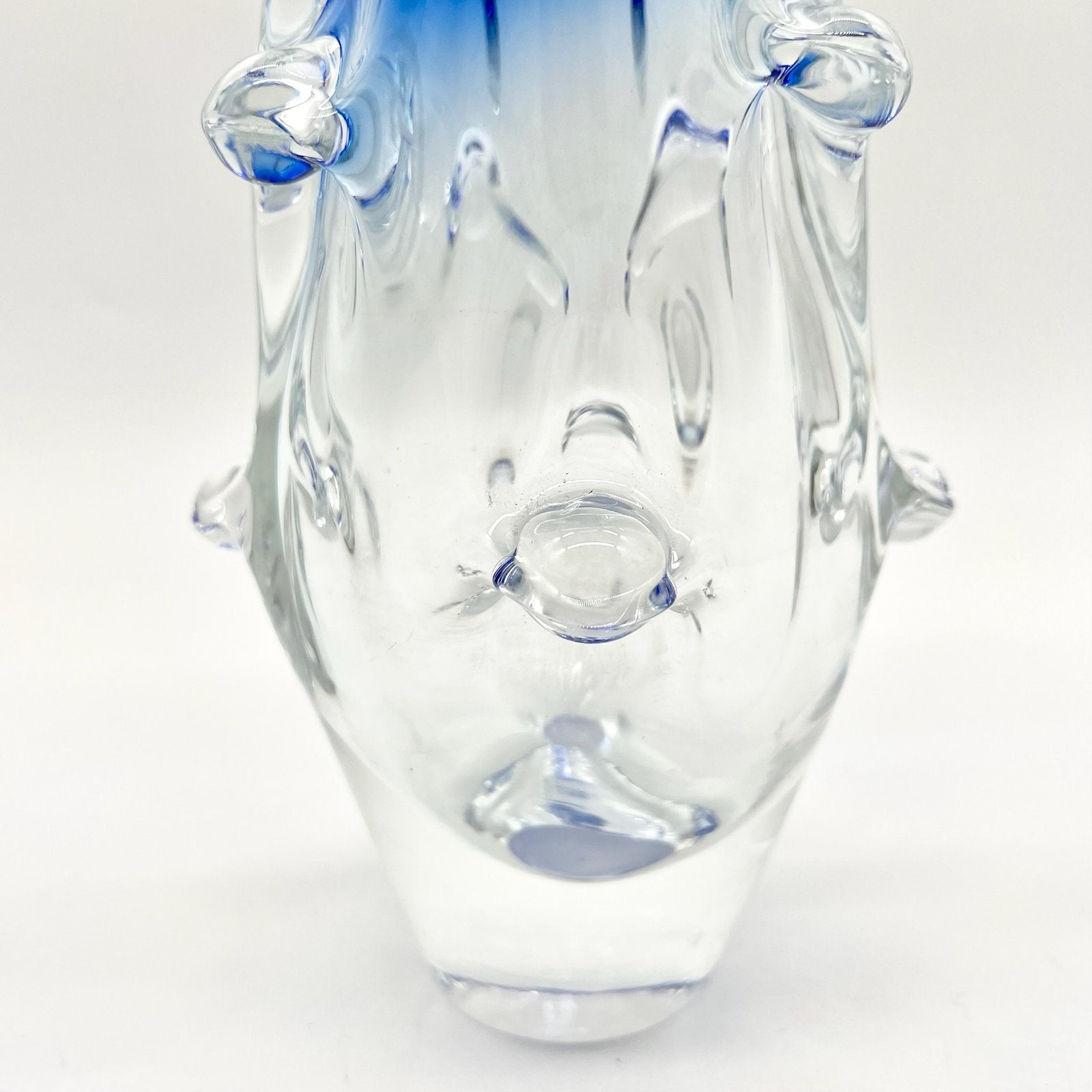 VASE BLEU COBALT, LADISLAV PALACEK, CRISTAL DE BOHÈME, 1960