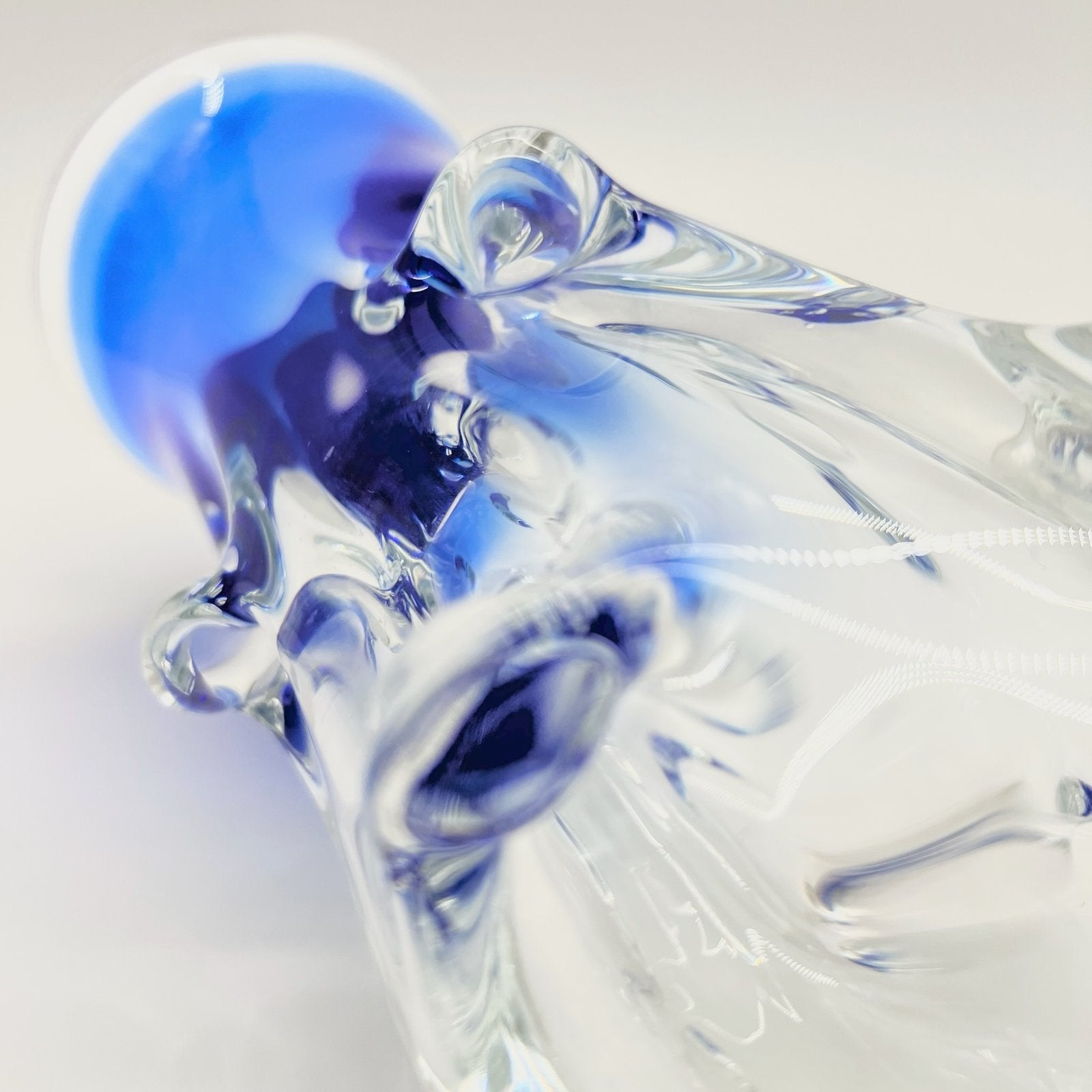 VASE BLEU COBALT, LADISLAV PALACEK, CRISTAL DE BOHÈME, 1960