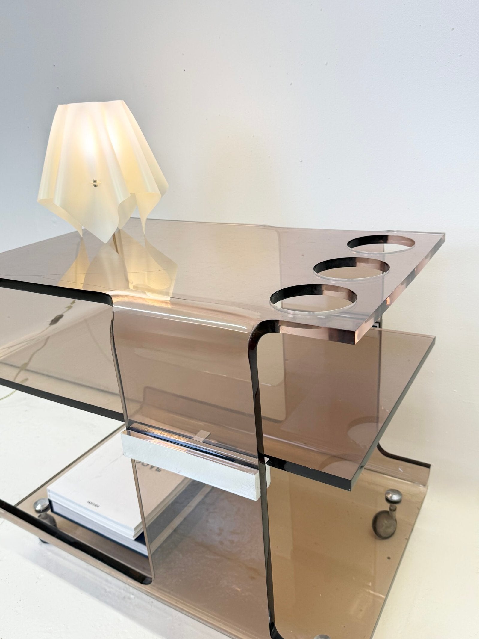 BAR PLEXI SIGNÉ "MICHEL DUMAS", 1970s