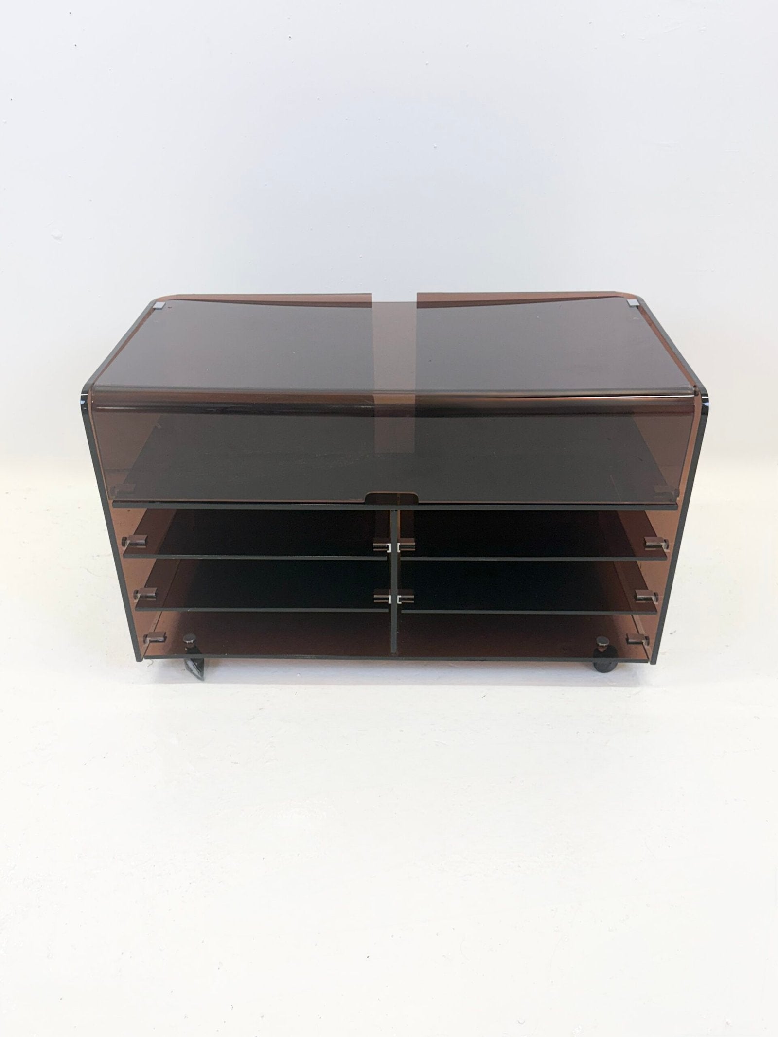 MEUBLE HI-FI "ROCHE BOBOIS" PLEXI, 1970s