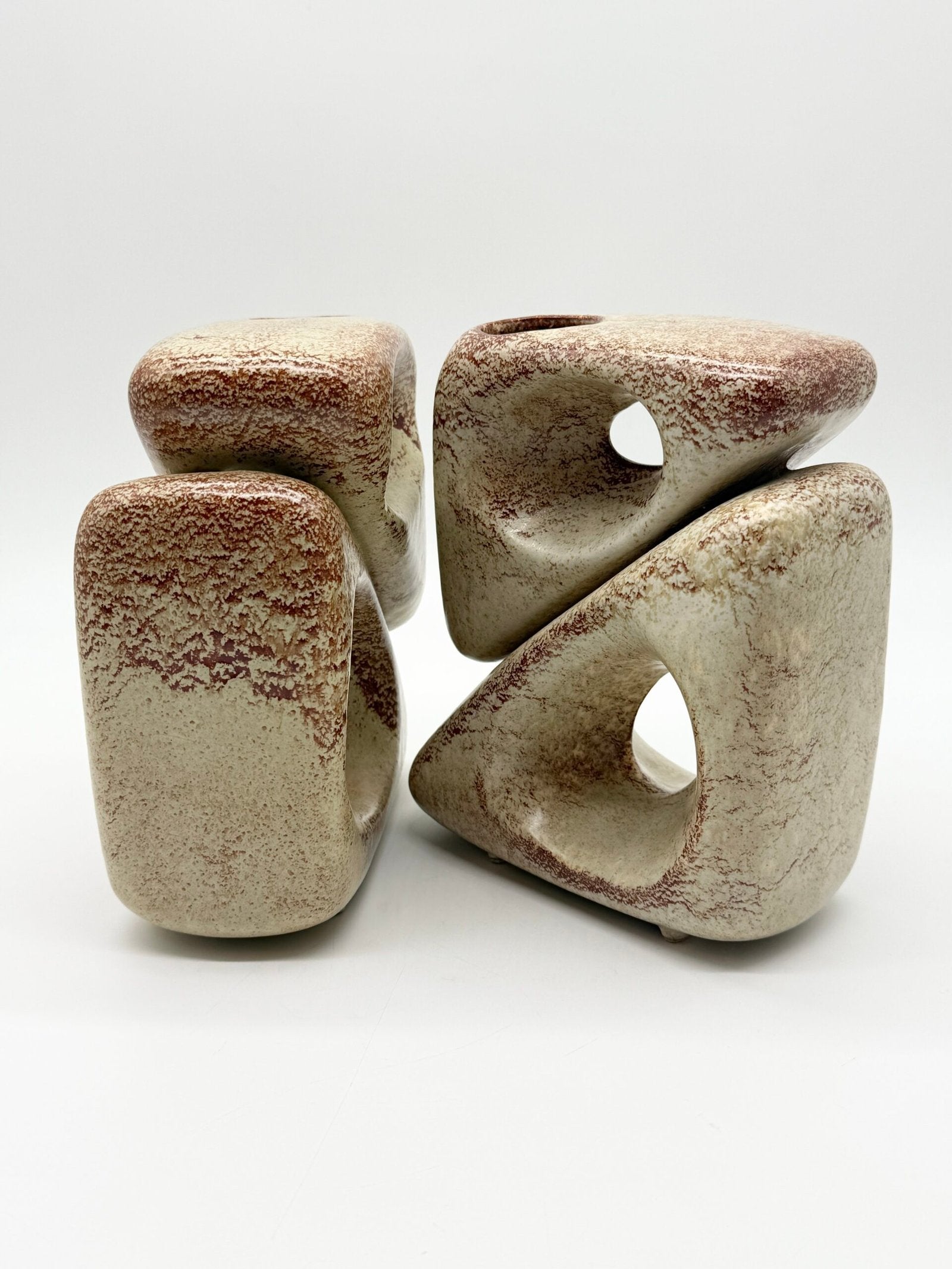 PAIRE DE VASES — ROBERTO RIGON POUR "BERTONCELLO", 1960s