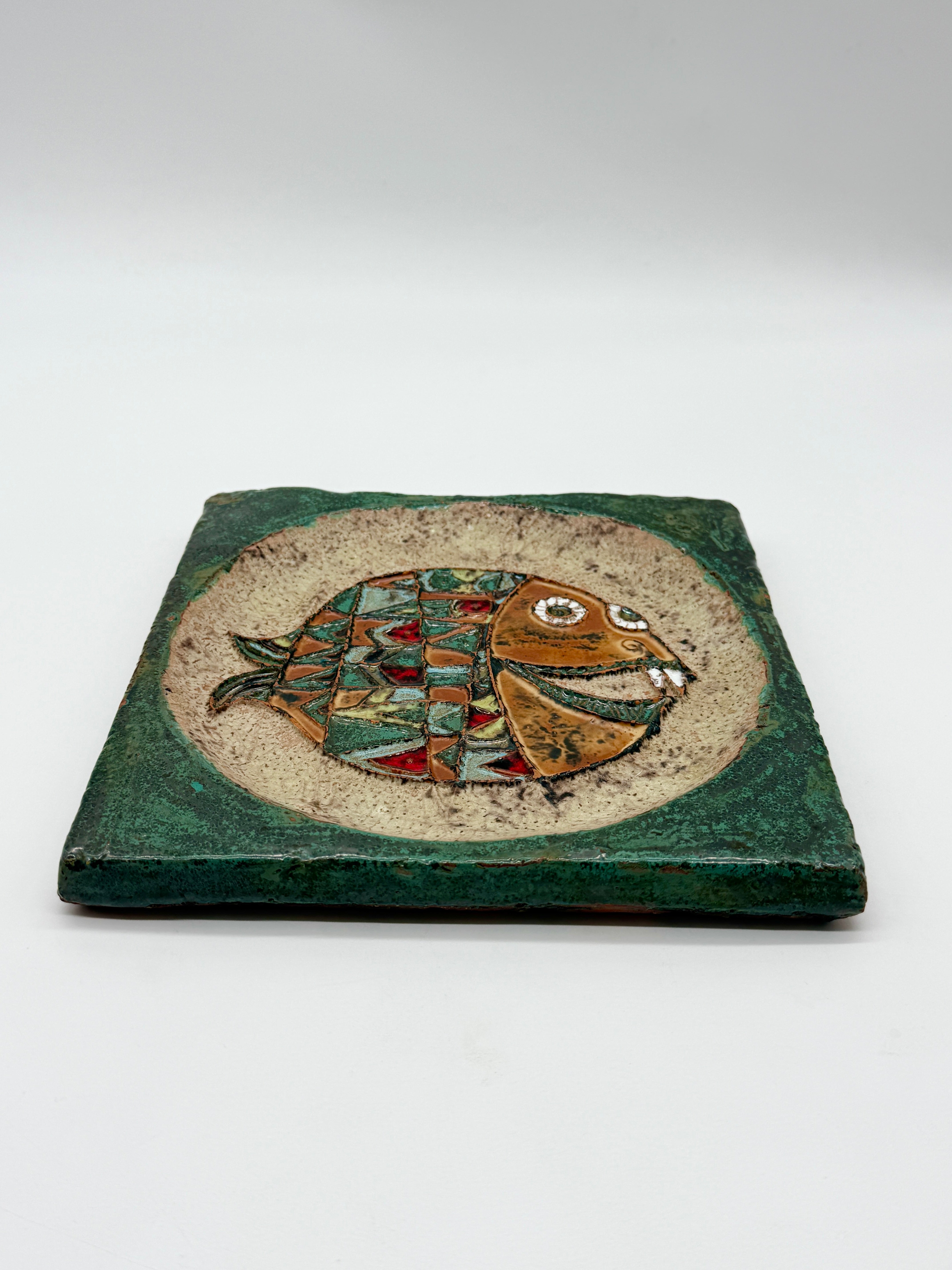 CÉRAMIQUE MURAL "POISSON" – ROLAND ZOBEL, LES CYCLADES 1970S