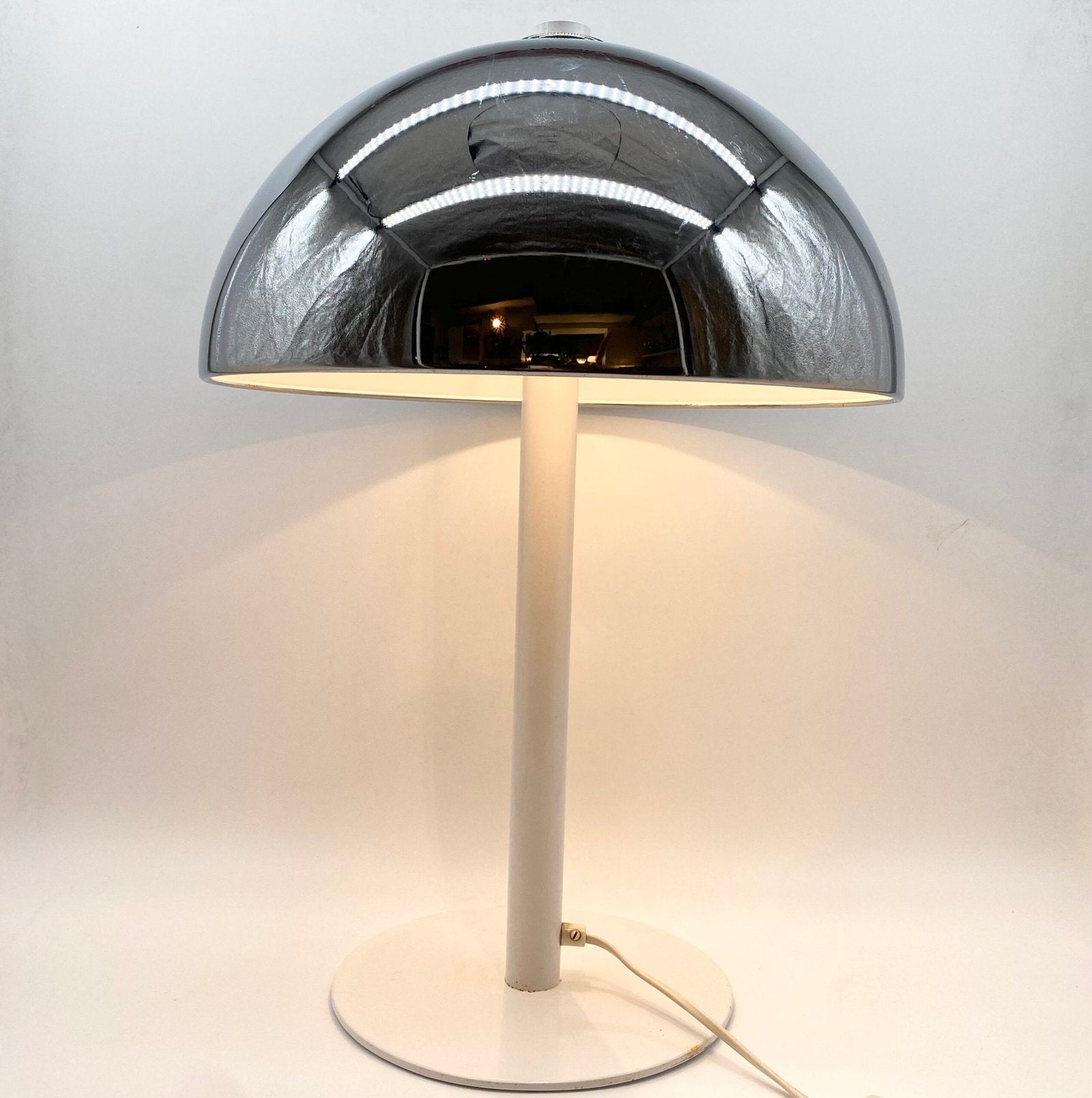 LAMPE CHROME CHAMPIGNON "XXL", 1970s