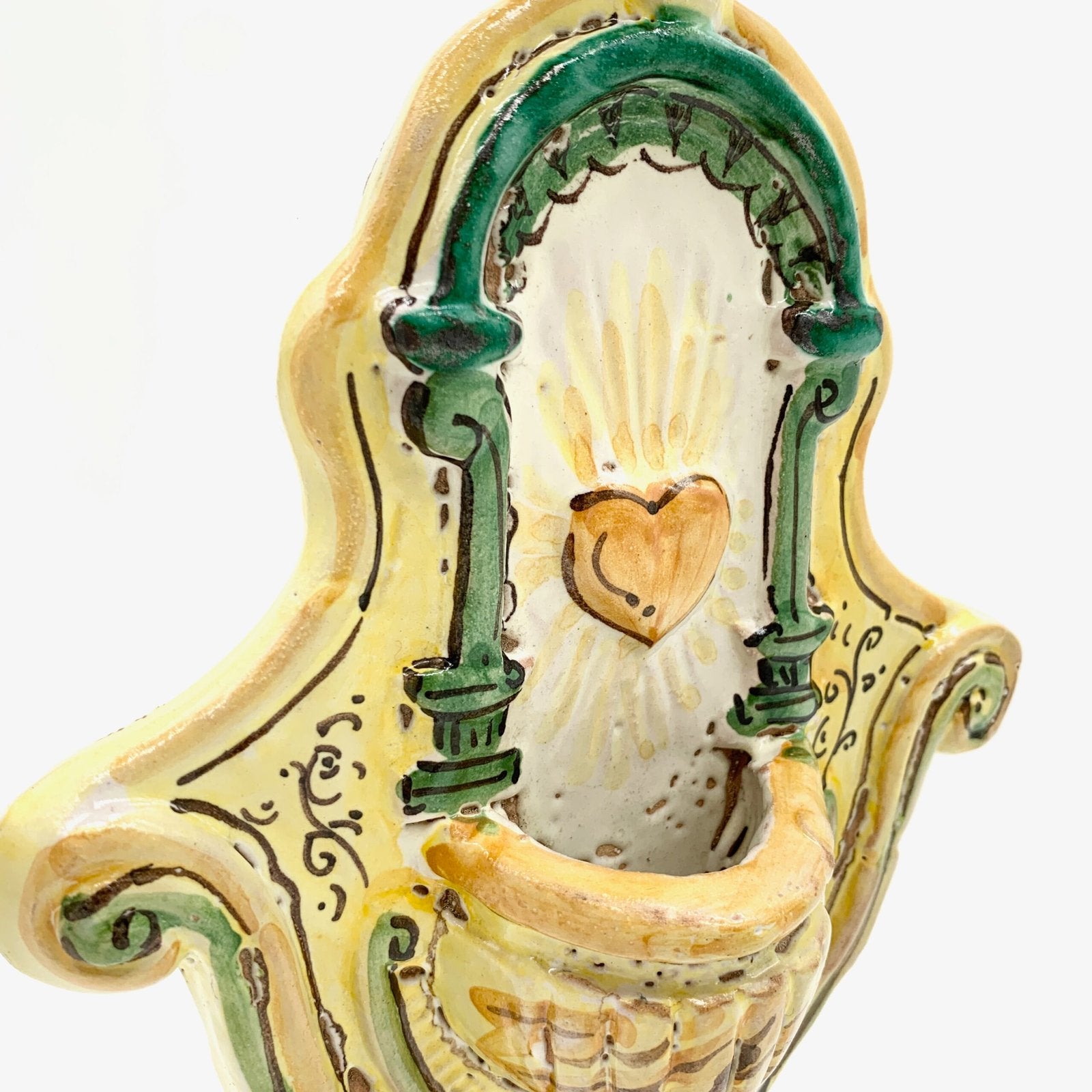 BENITIER COEUR VERT "LE STANZE DEL GATTOPARDO", 1970