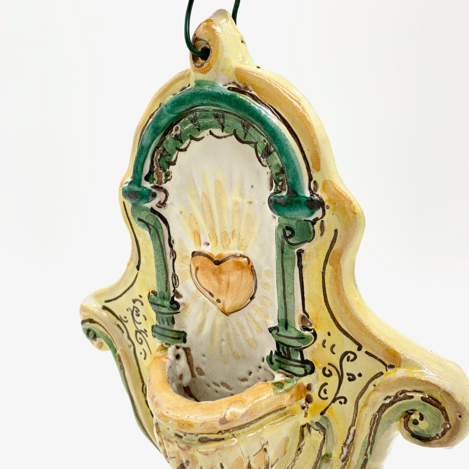 BENITIER COEUR VERT "LE STANZE DEL GATTOPARDO", 1970