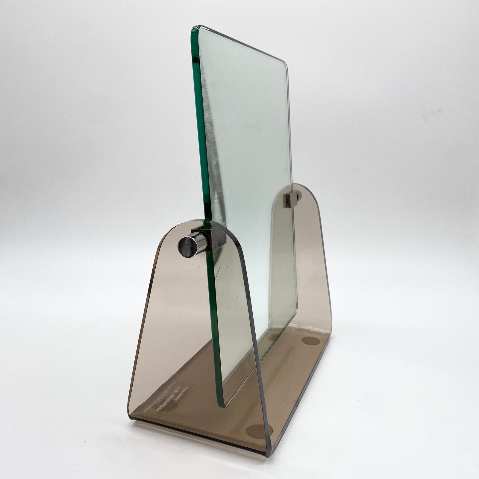 MIROIR PLEXI FUMÉ — CRÉATION J.P. MAUGER, 1970s