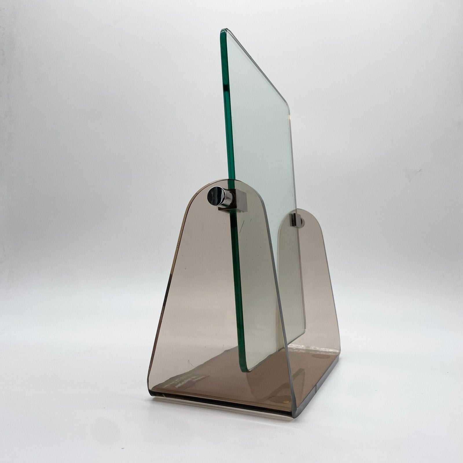MIROIR PLEXI FUMÉ — CRÉATION J.P. MAUGER, 1970s