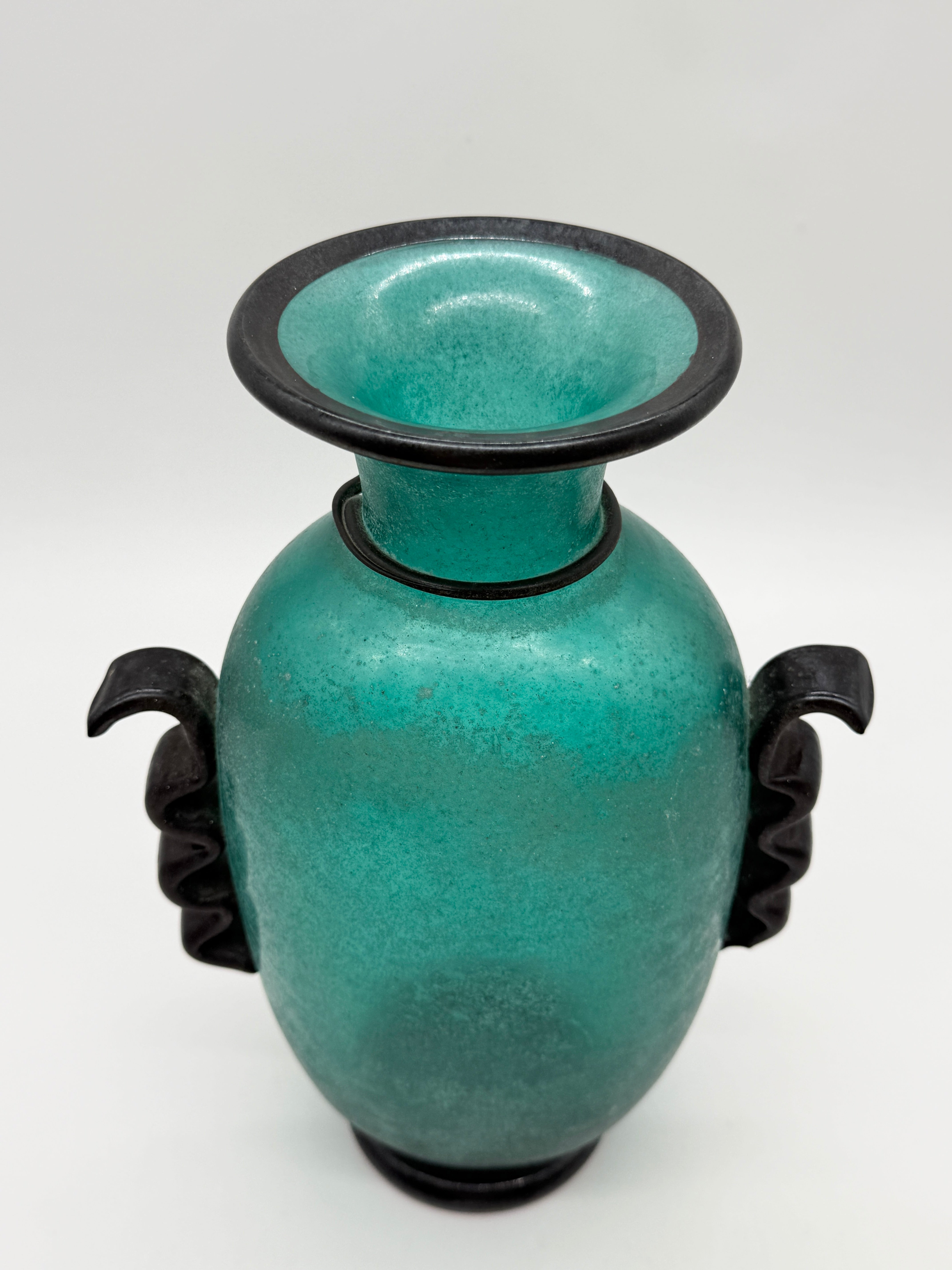 VASE "AMPHORE" MURANO – GAMBARO & POGGI, ITALIE, 1970s