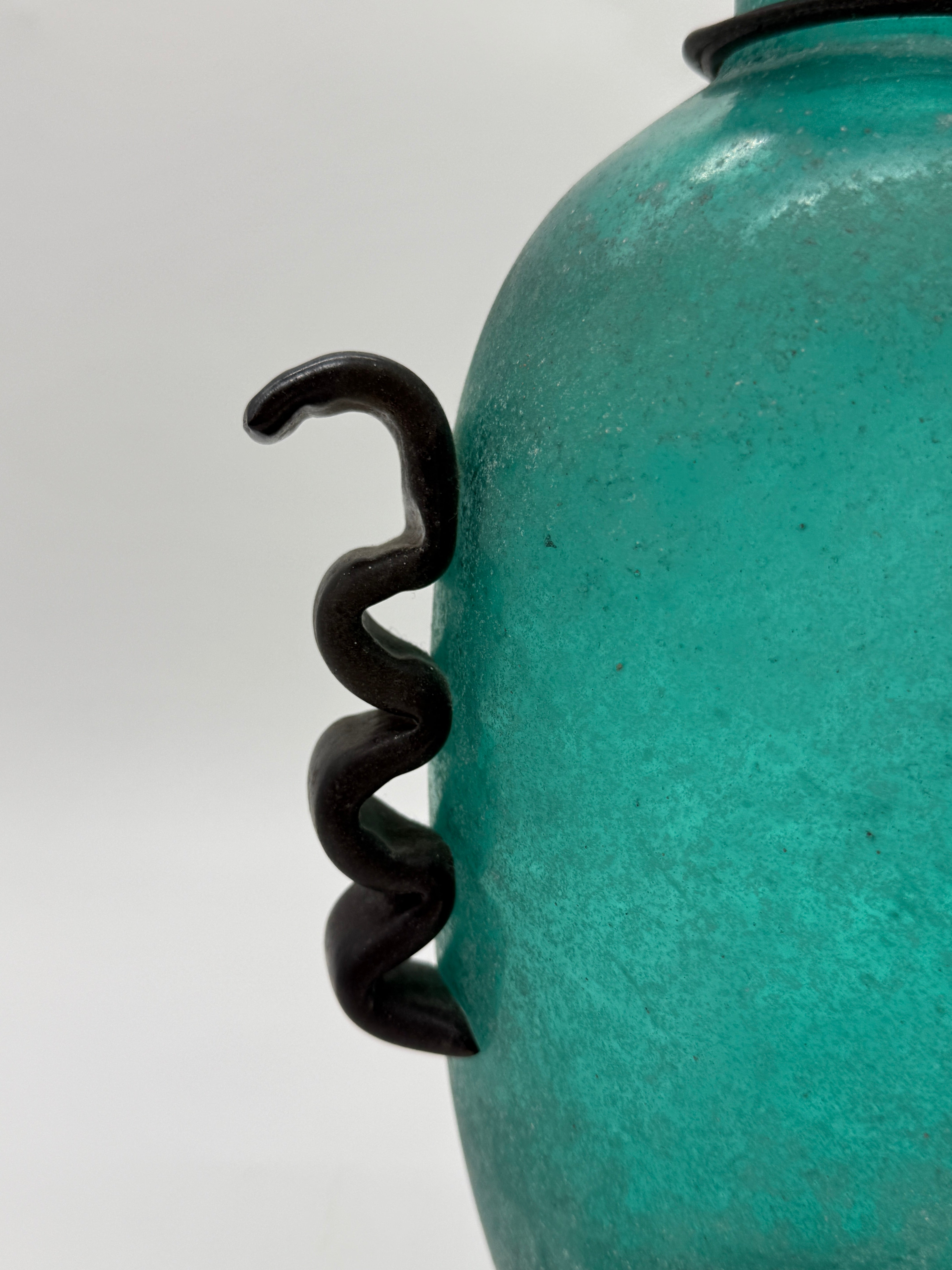 VASE "AMPHORE" MURANO – GAMBARO & POGGI, ITALIE, 1970s
