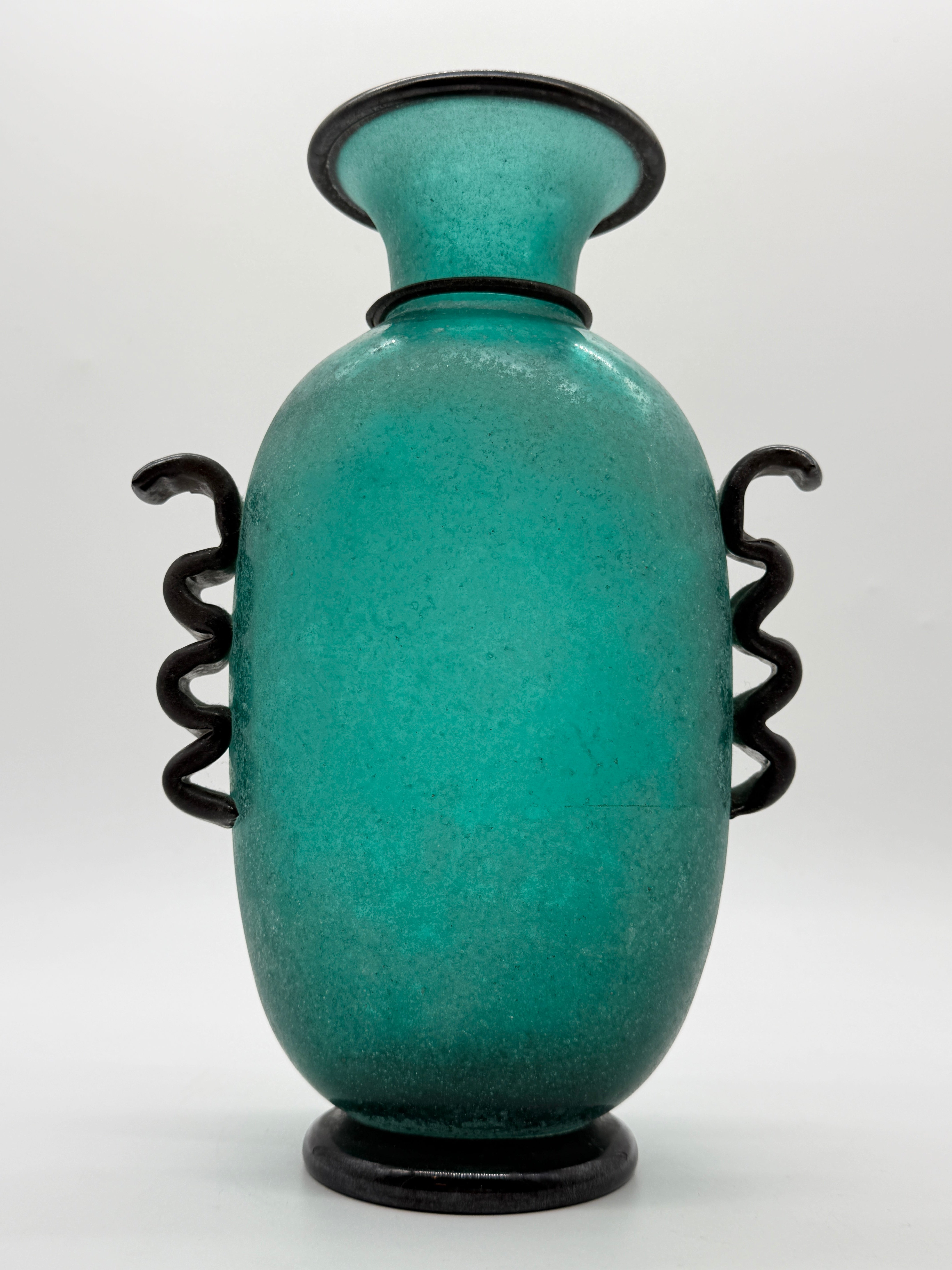 VASE "AMPHORE" MURANO – GAMBARO & POGGI, ITALIE, 1970s