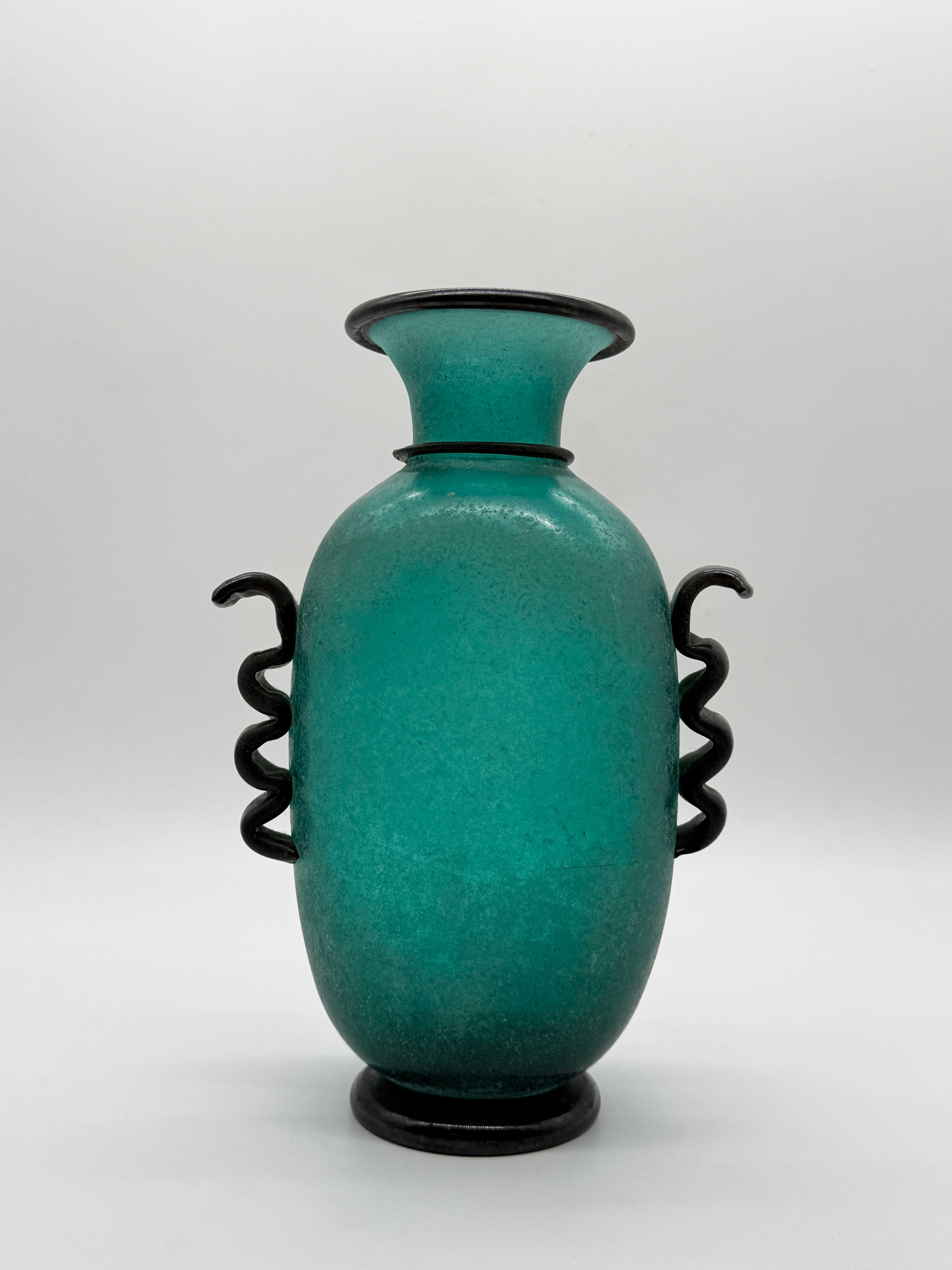 VASE "AMPHORE" MURANO – GAMBARO & POGGI, ITALIE, 1970s
