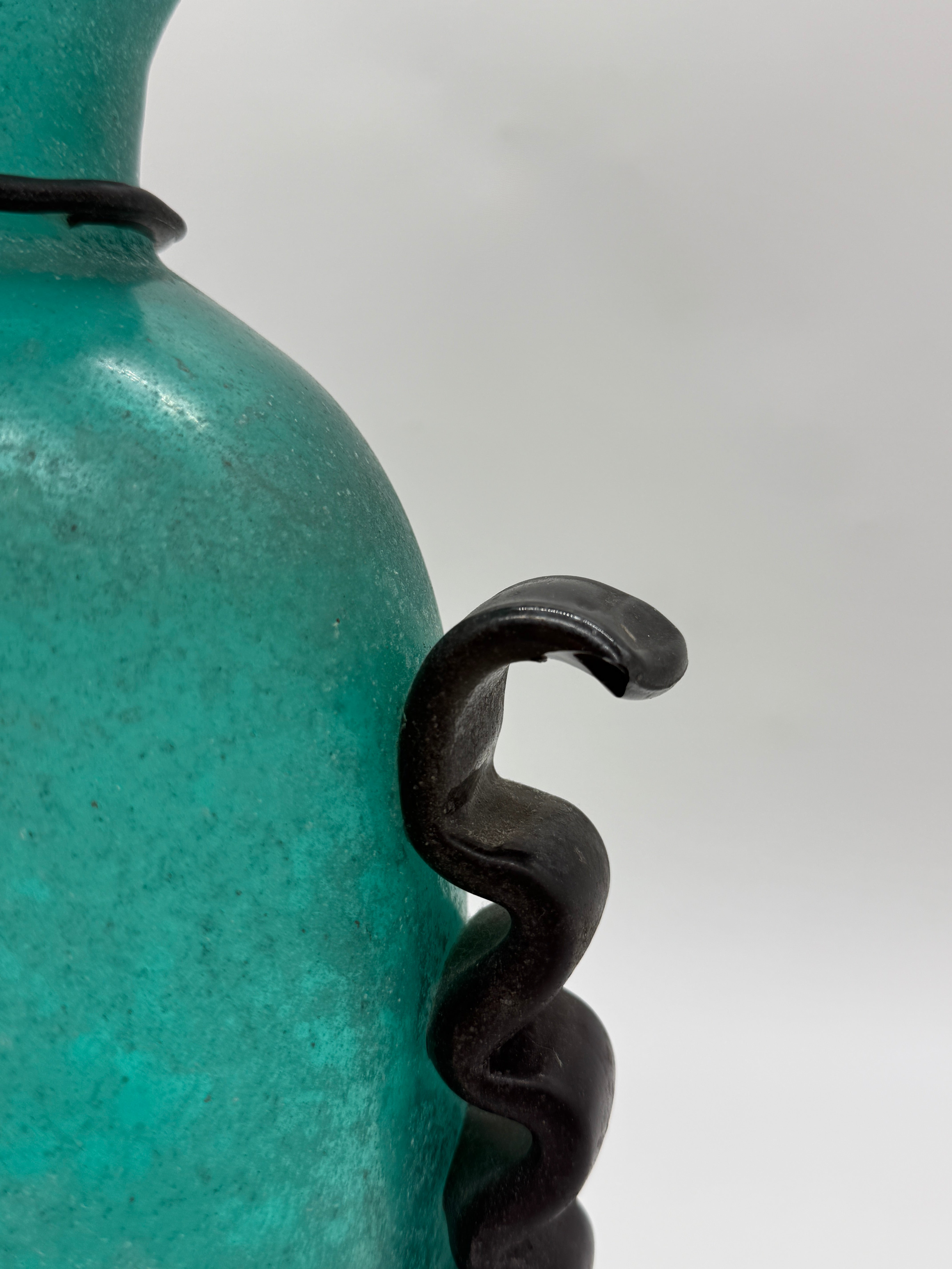 VASE "AMPHORE" MURANO – GAMBARO & POGGI, ITALIE, 1970s