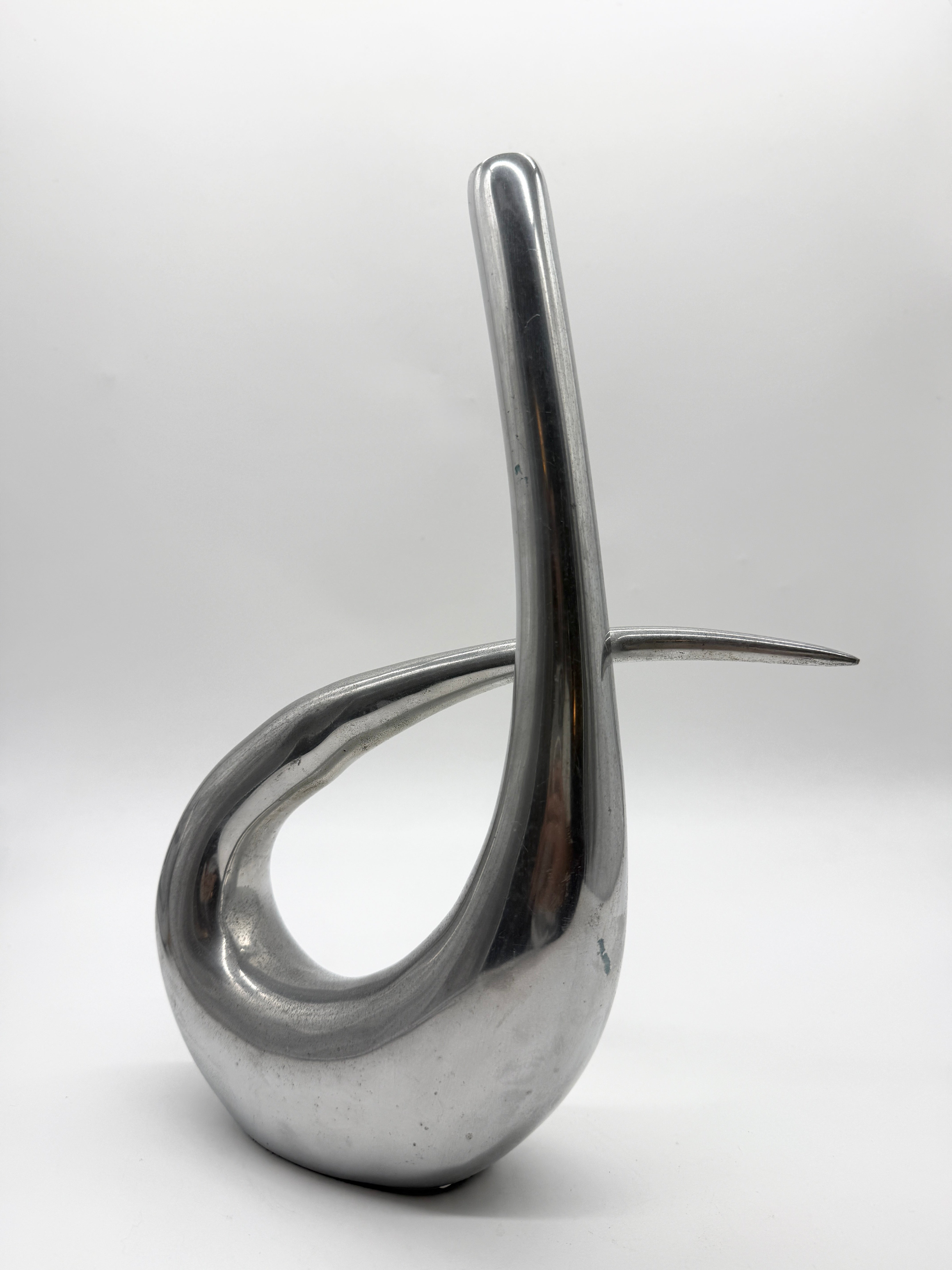 VASE ZOOMORPHE EN FONTE D’ALUMINIUM, 1970s