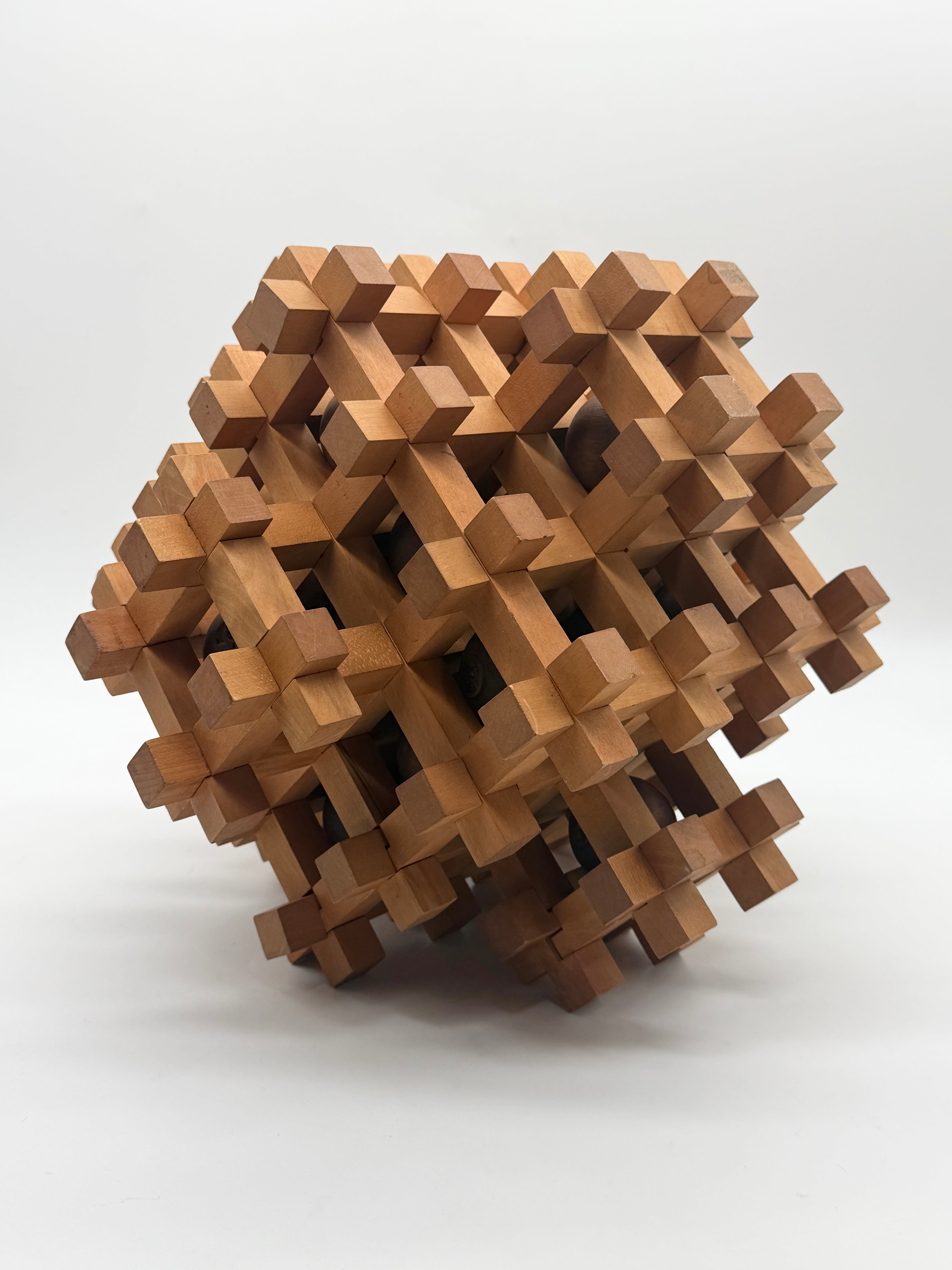 SCULPTURE-PUZZLE EN BOIS PAR SORI YANAGI, JAPON, 1970s