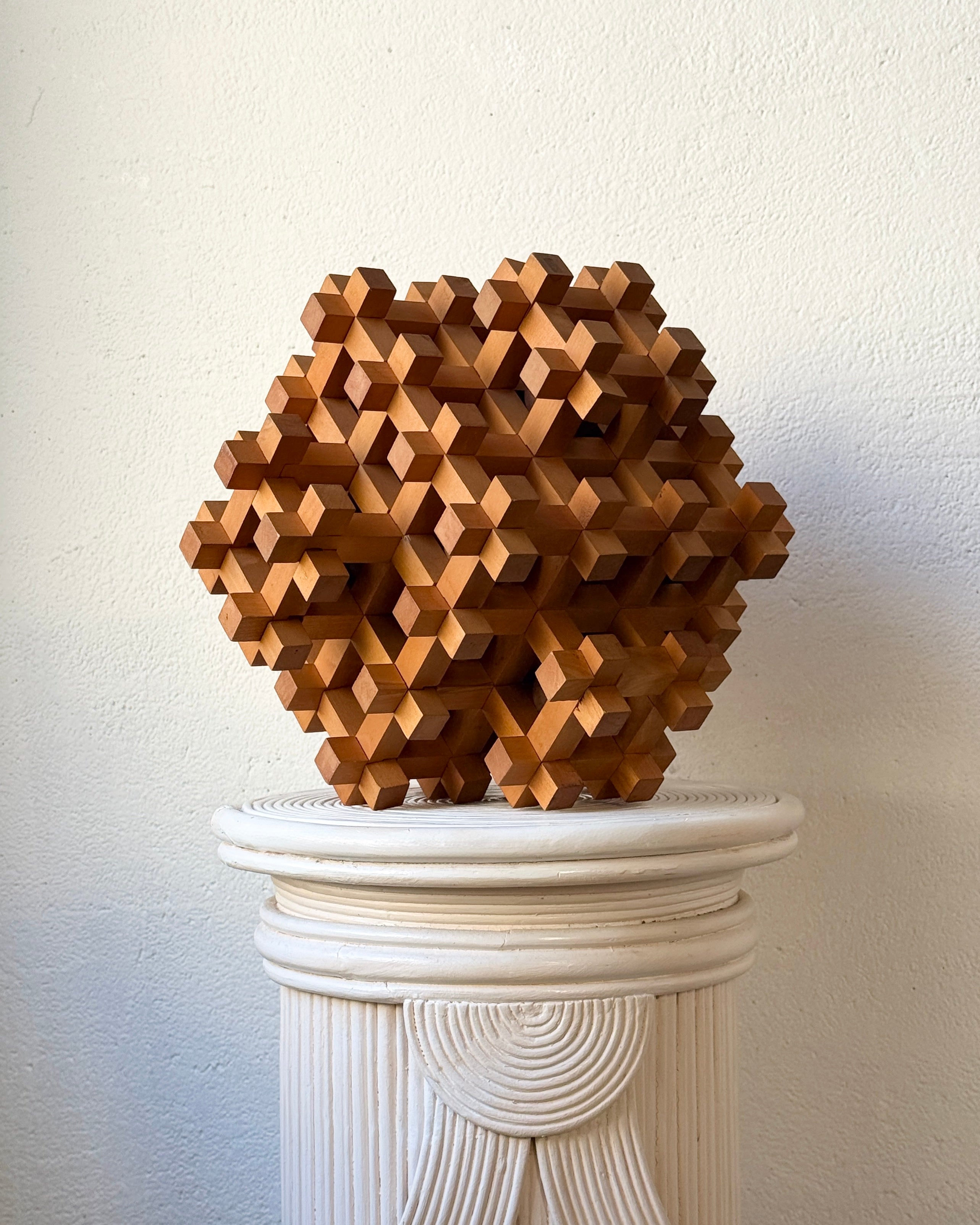 SCULPTURE-PUZZLE EN BOIS PAR SORI YANAGI, JAPON, 1970s