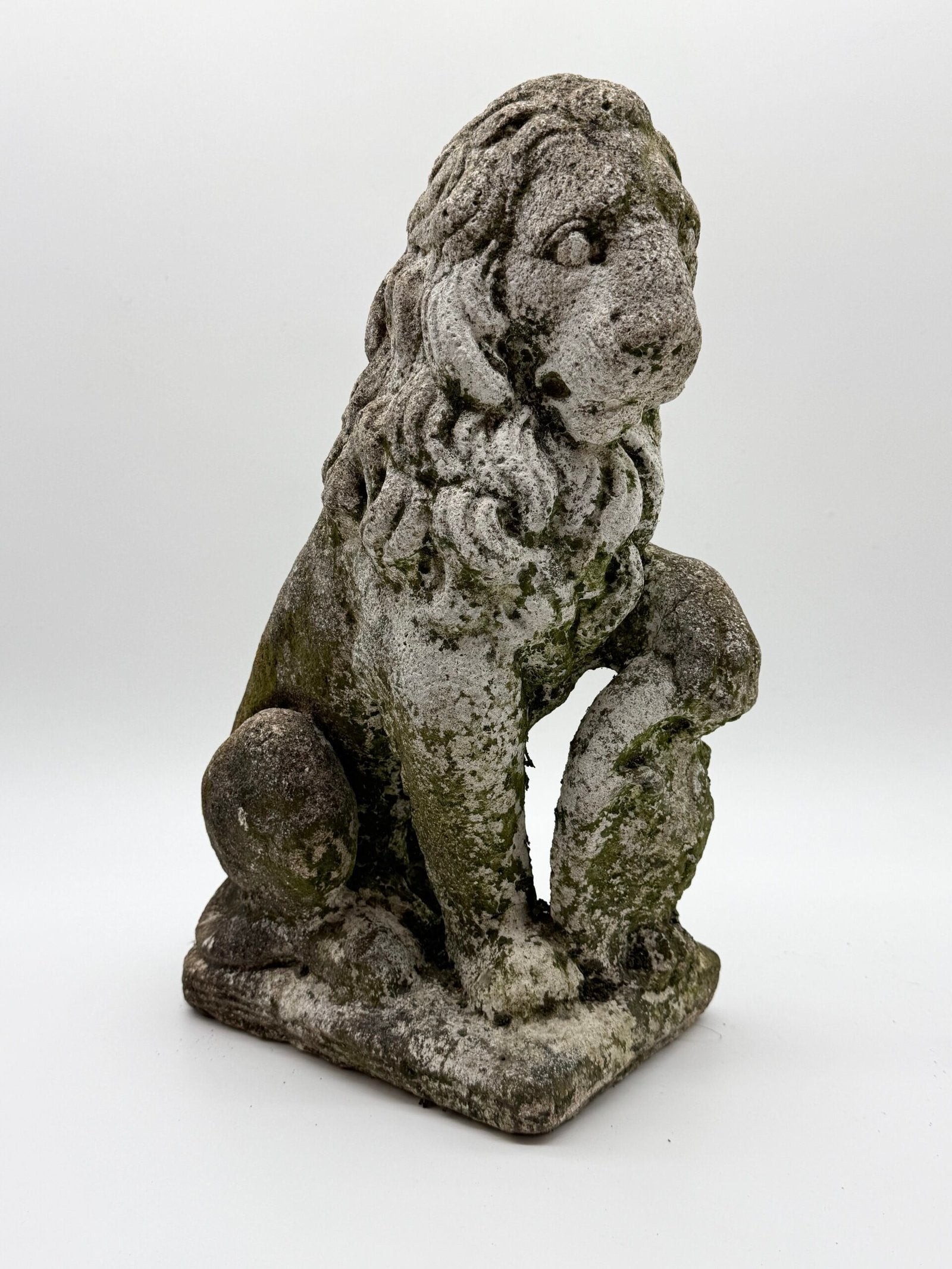 PAIRE DE LIONS HÉRALDIQUES AUX FLEURS DE LYS – 1900s