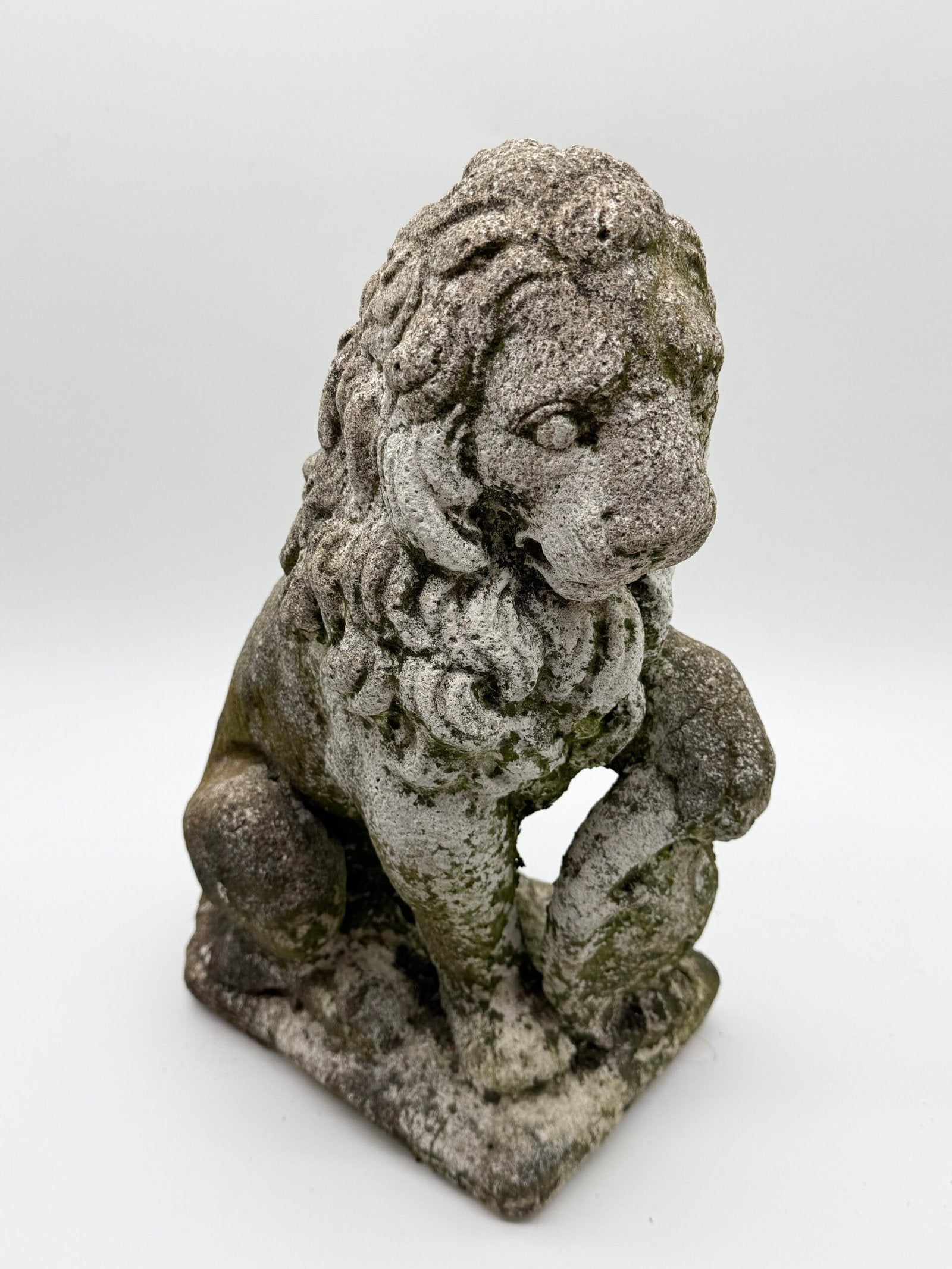 PAIRE DE LIONS HÉRALDIQUES AUX FLEURS DE LYS – 1900s
