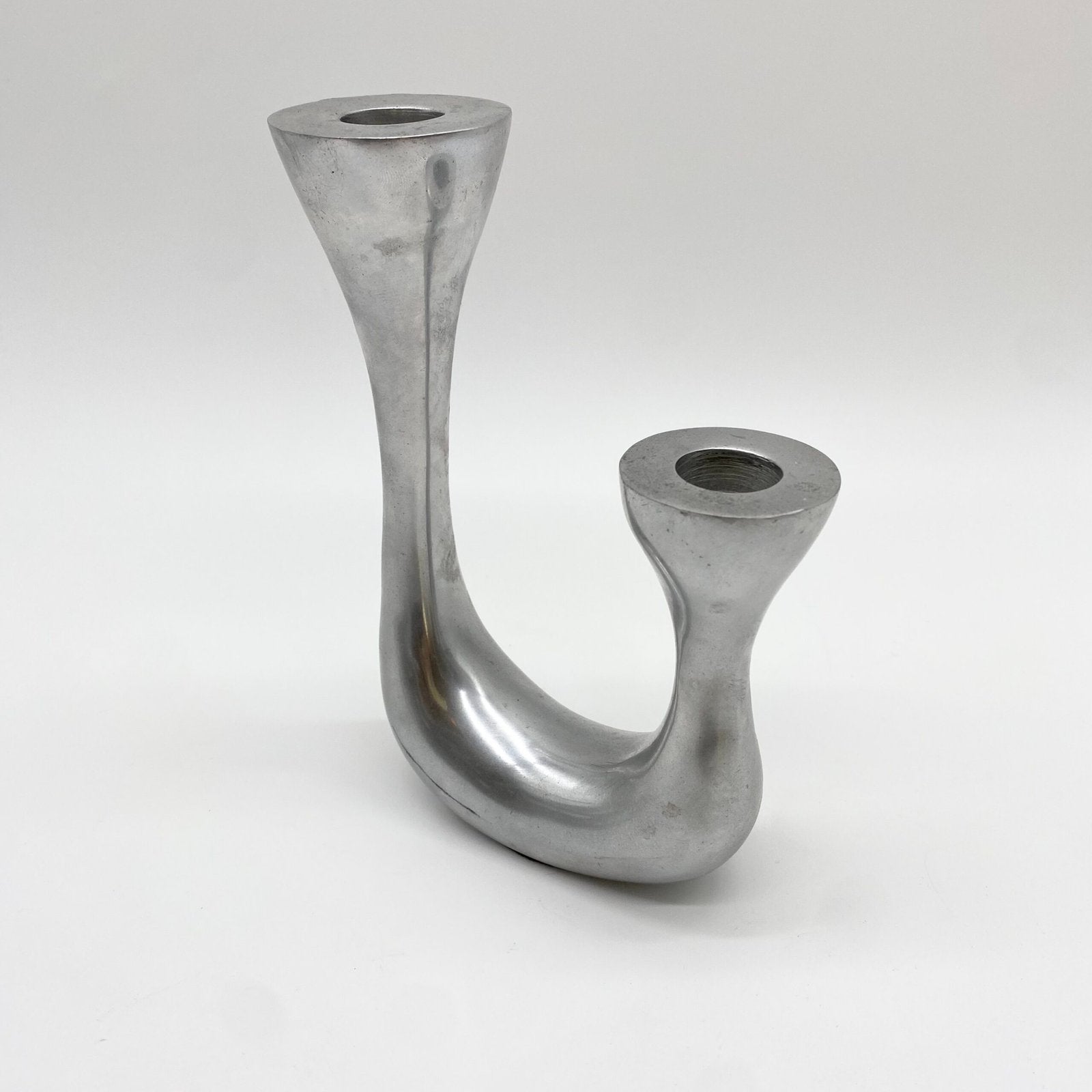 BOUGEOIR BIOMORPHIQUE / FONTE D'ALU, 1980