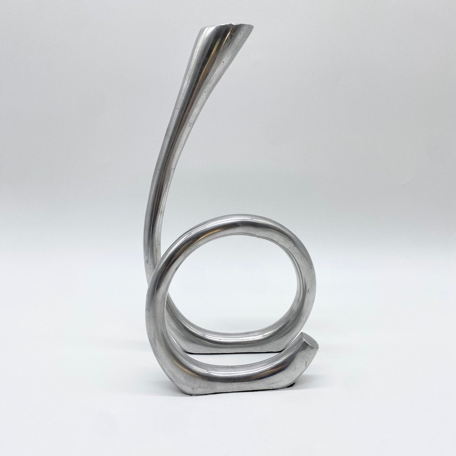 BOUGEOIR BIOMORPHIQUE / FONTE D'ALU – 1980s