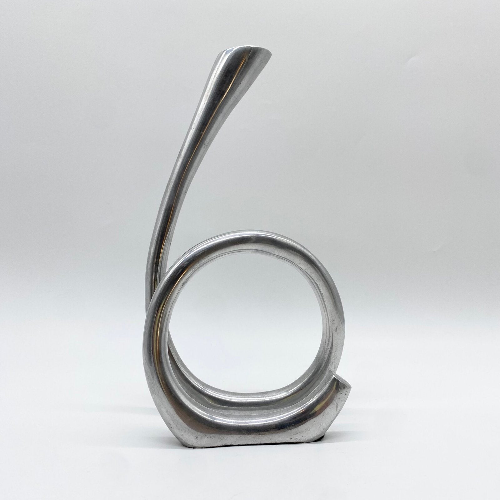 BOUGEOIR BIOMORPHIQUE / FONTE D'ALU – 1980s