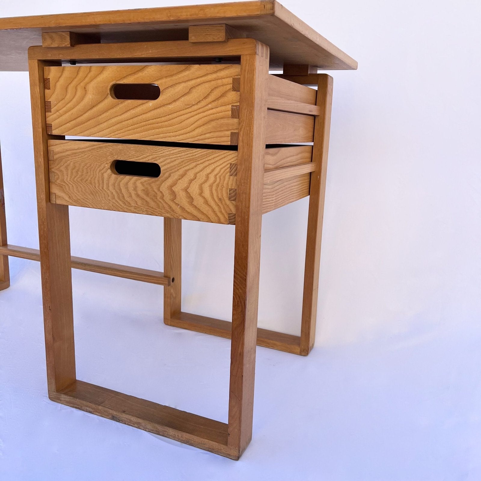 ARCHITECT'S DESK MADE OF PINE WOOD, 1970s