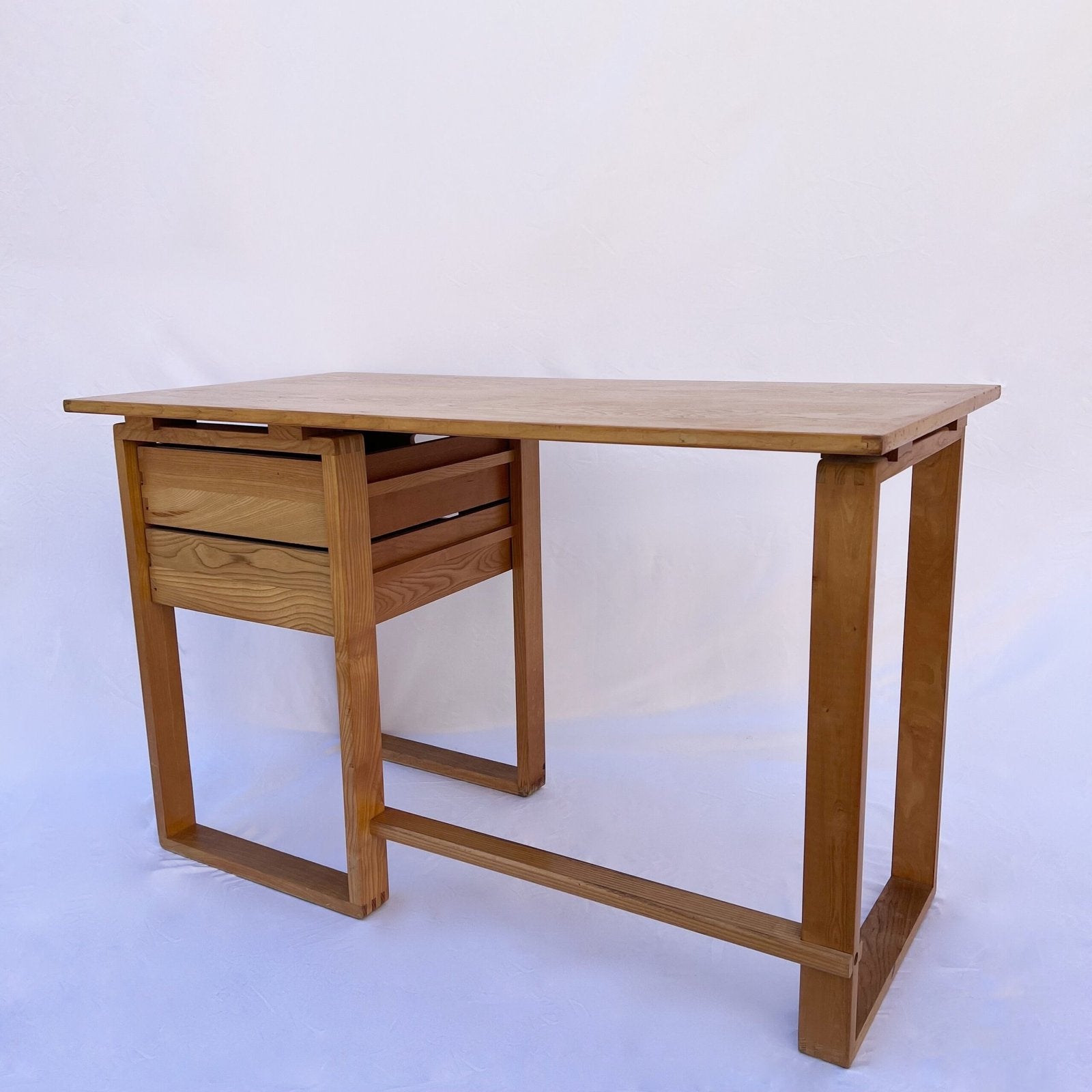 ARCHITECT'S DESK MADE OF PINE WOOD, 1970s