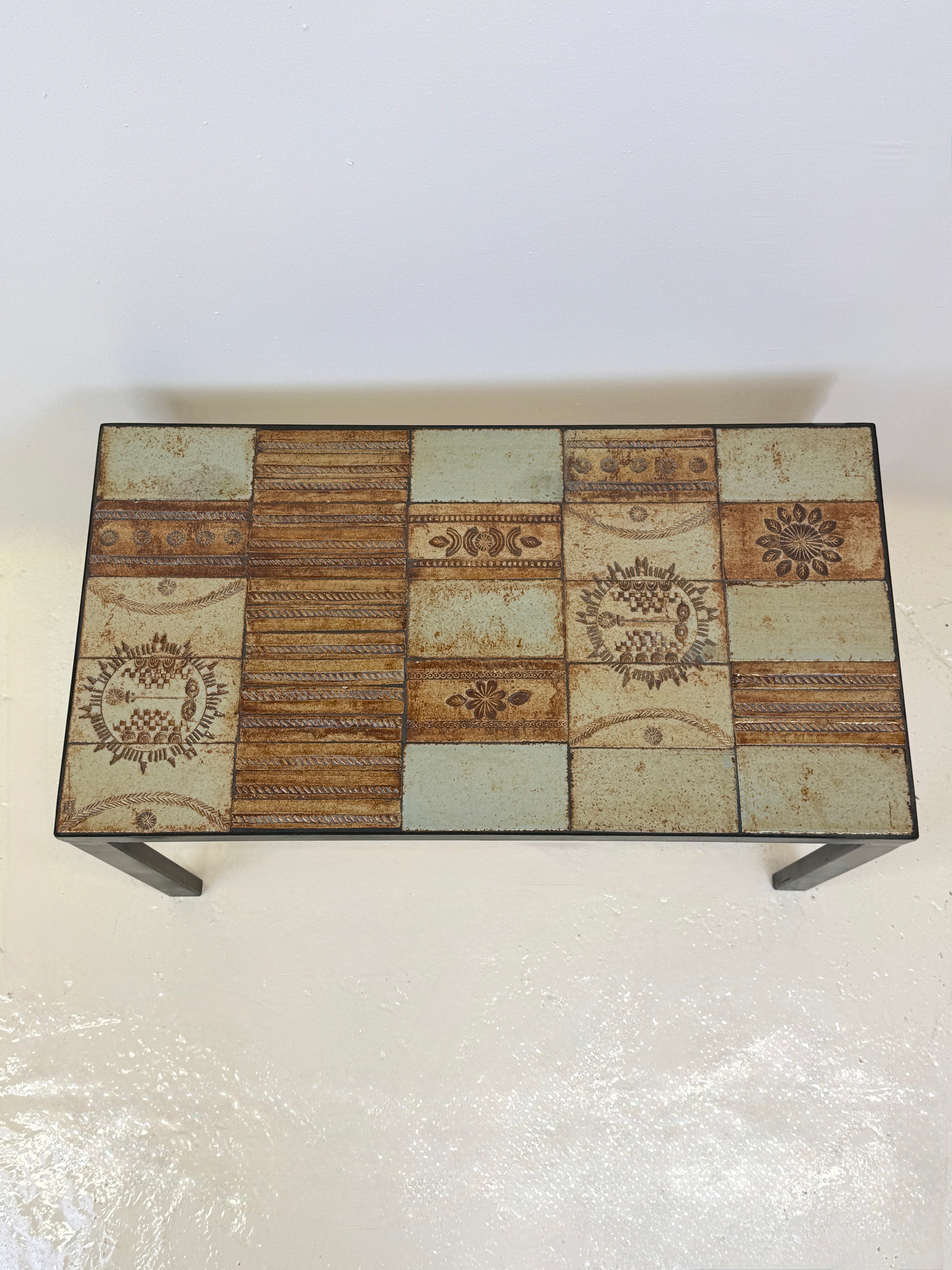 TABLE BASSE « SOLEIL » — ROGER CAPRON, VALLAURIS, FRANCE, CIRCA 1960-70