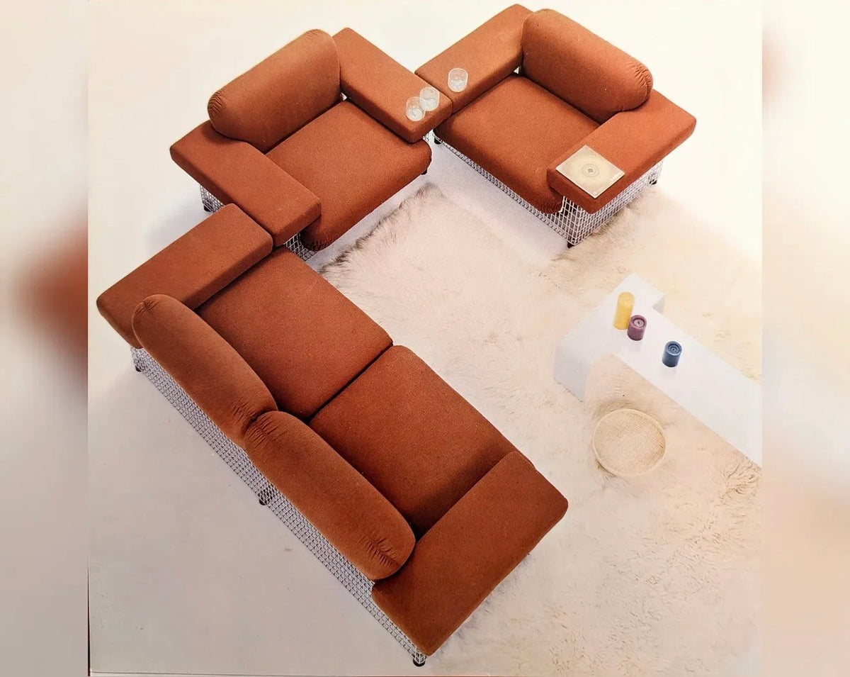 CANAPÉ « BASKET » — RENATO TOSO & ROBERTO PAMIO, ITALIE, 1960s