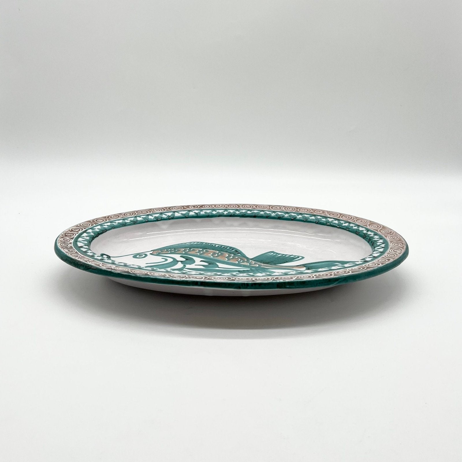 PLAT OVALE ROBERT PICAULT – MOTIF POISSON, 1950