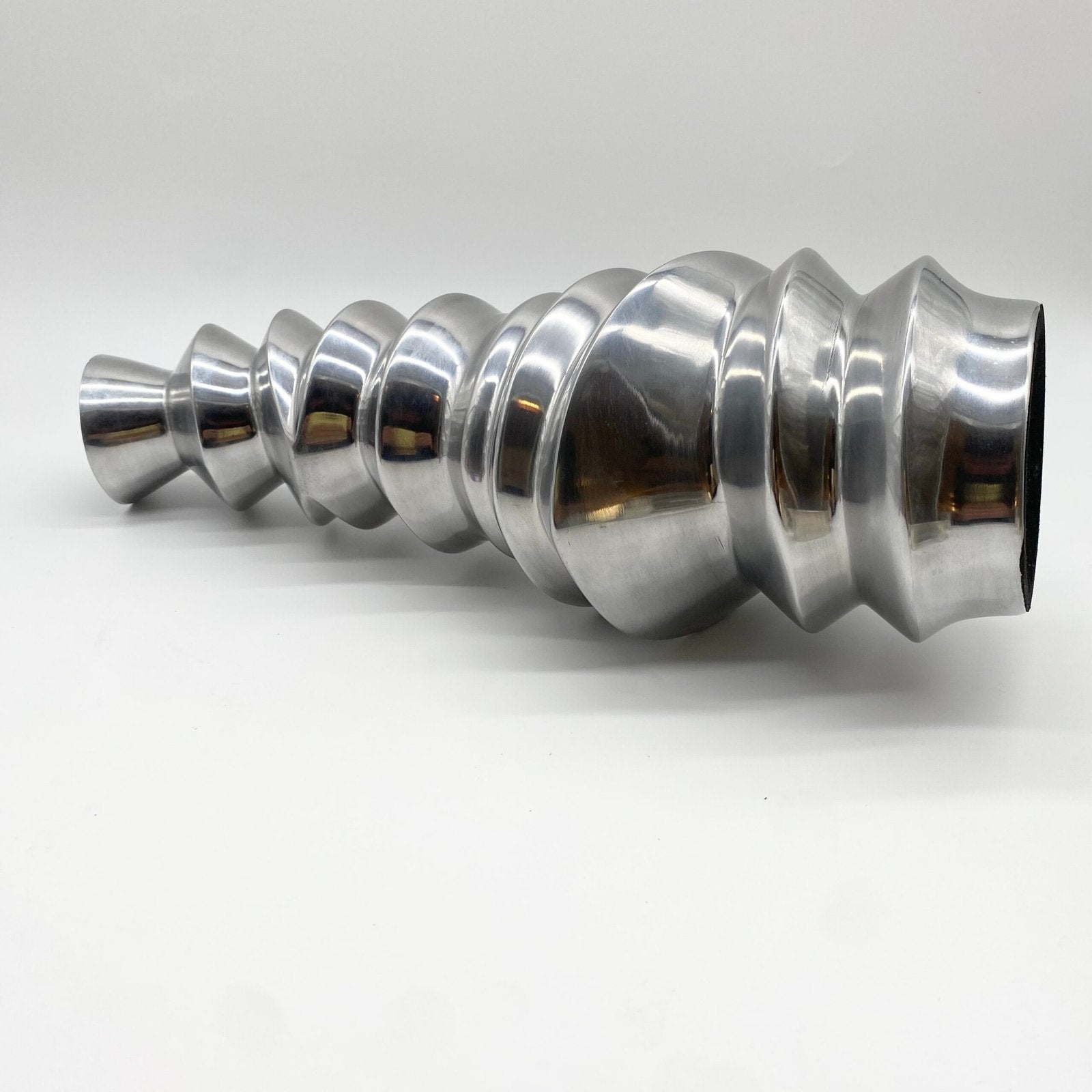 VASE "TORSADÉ" / FONTE D’ALUMINIUM – 1980s