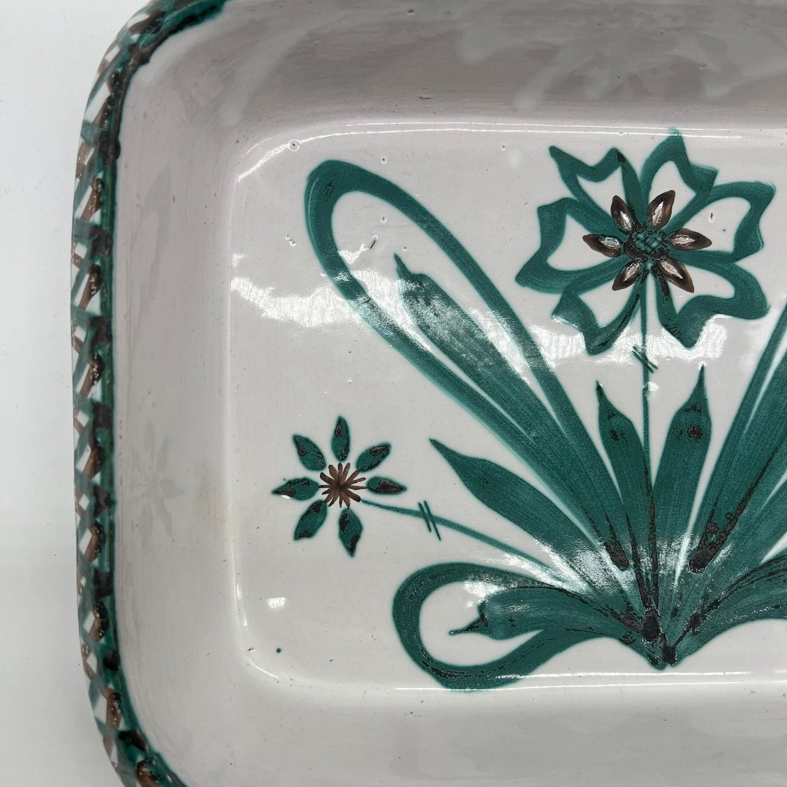 GRAND PLAT "FLEURS" ROBERT PICAULT, 1950s