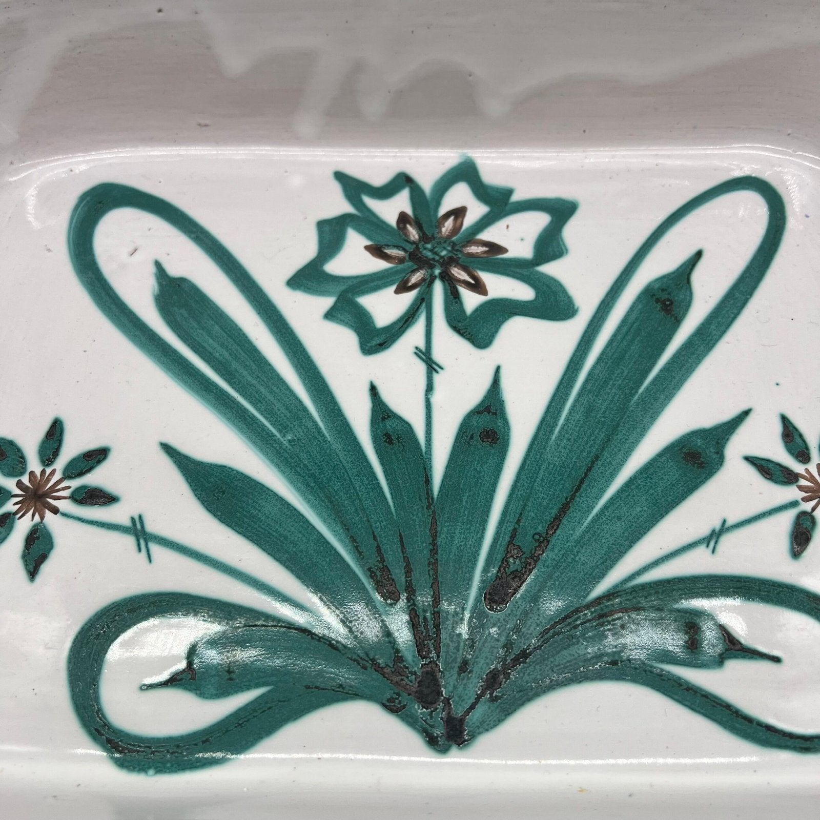 GRAND PLAT "FLEURS" ROBERT PICAULT, 1950s
