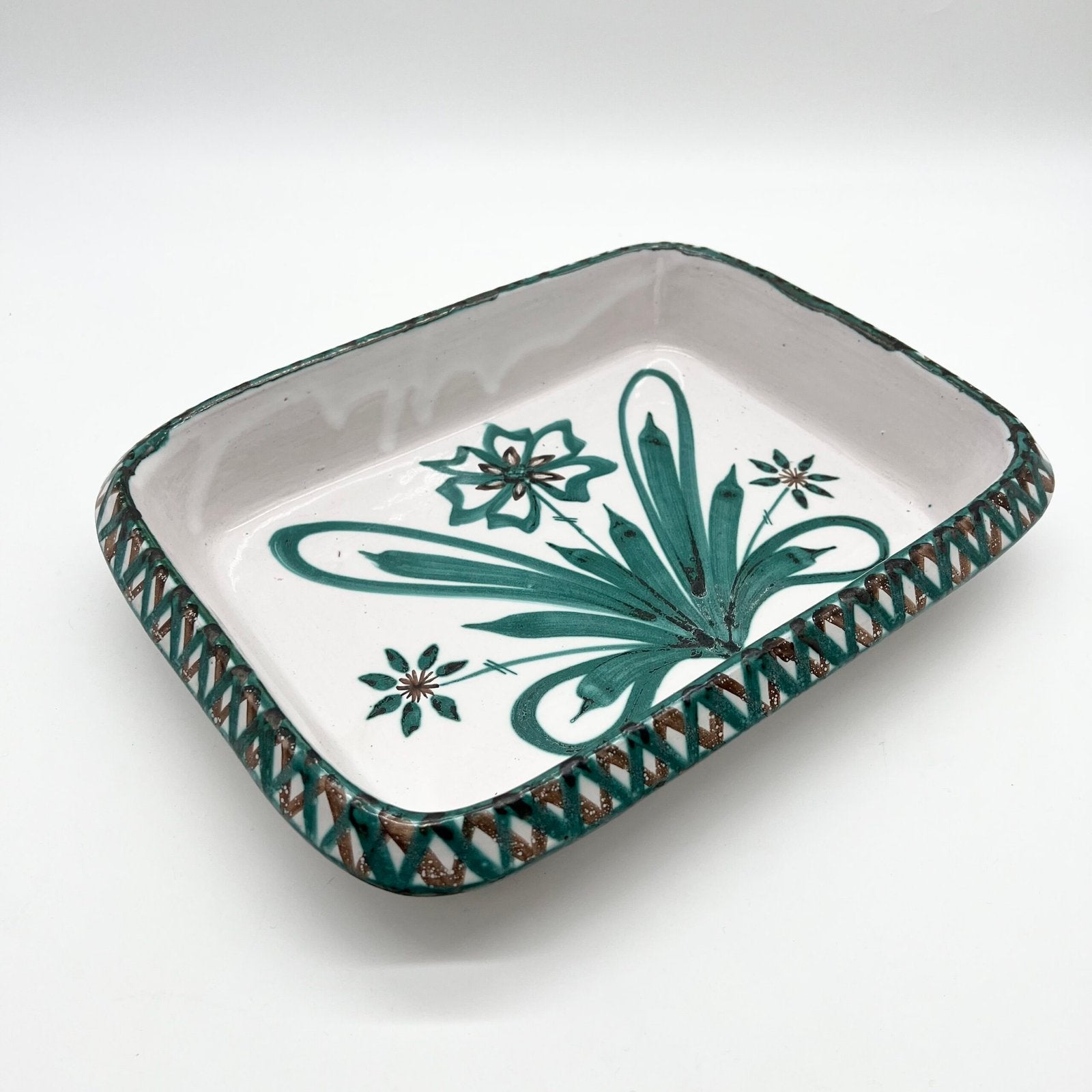 GRAND PLAT "FLEURS" ROBERT PICAULT, 1950s