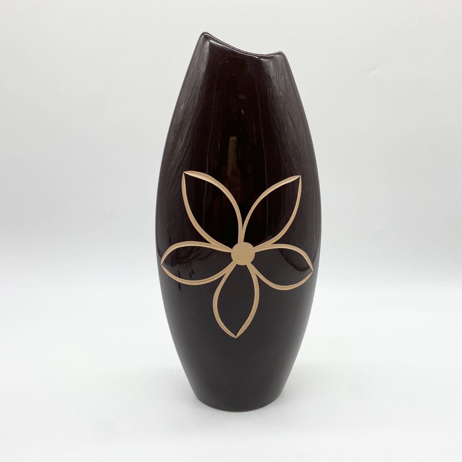 VASE "FLEUR" / CÉRAMIQUE ÉMAILLÉE – 1970s
