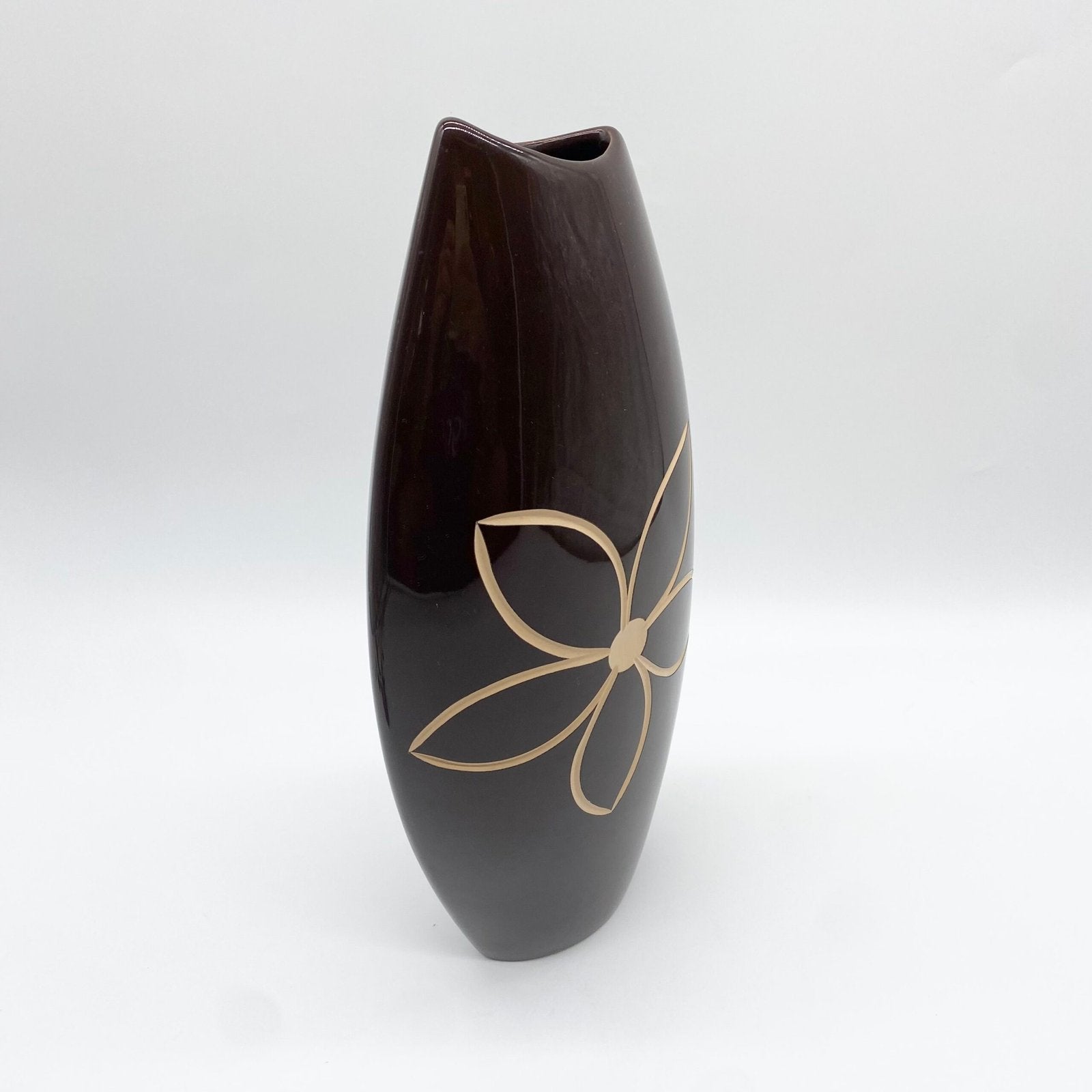 VASE "FLEUR" / CÉRAMIQUE ÉMAILLÉE – 1970s