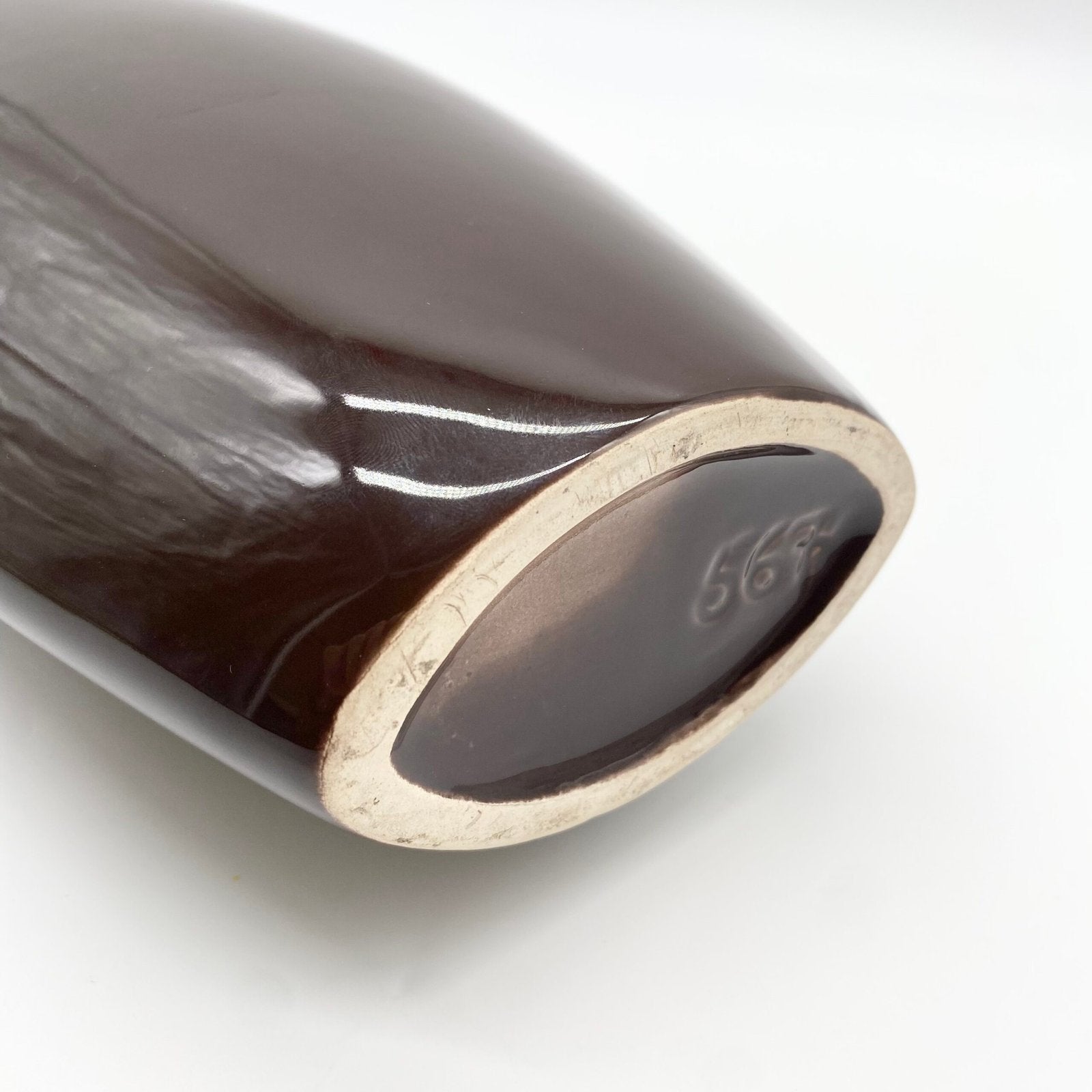 VASE "FLEUR" / CÉRAMIQUE ÉMAILLÉE – 1970s