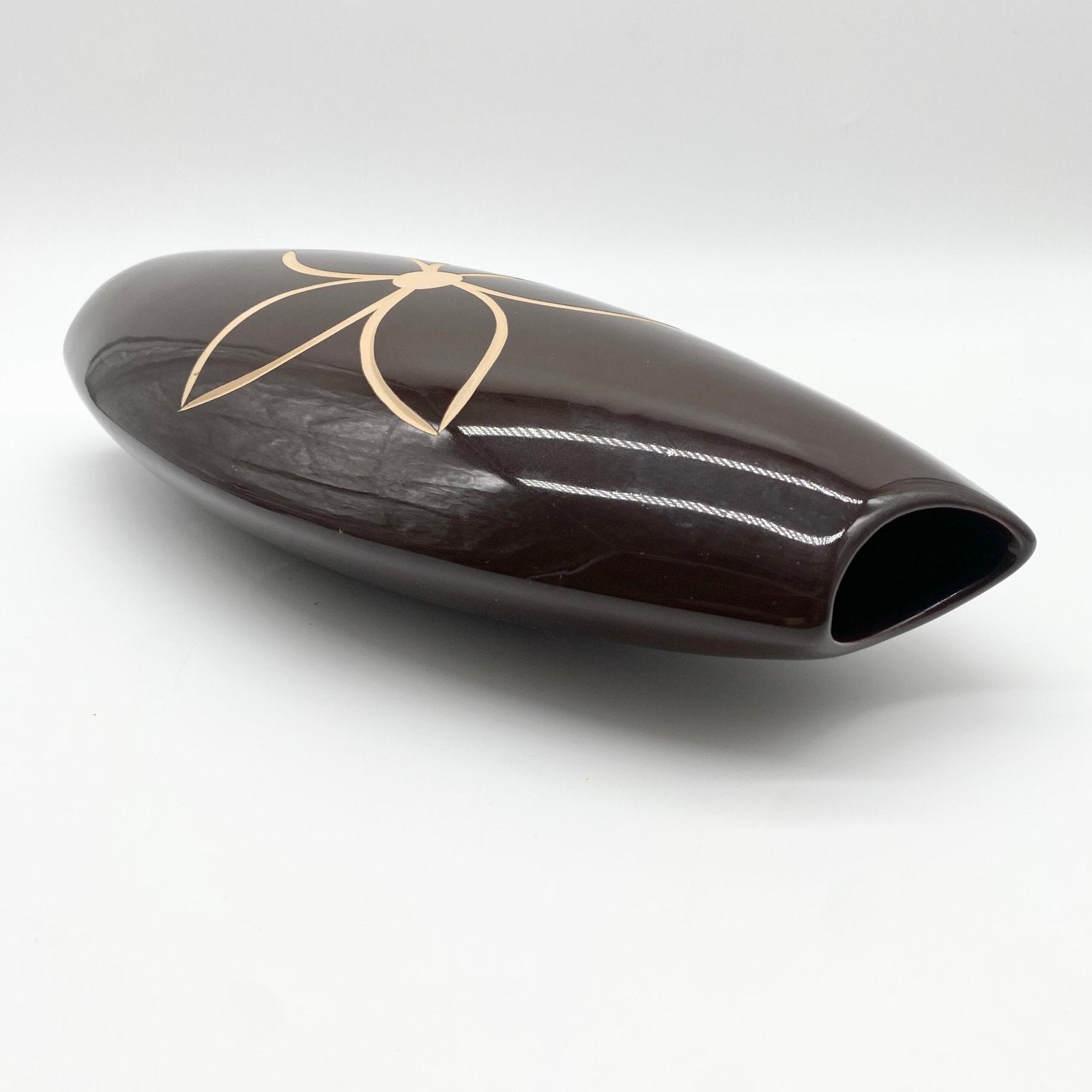 VASE "FLEUR" / CÉRAMIQUE ÉMAILLÉE – 1970s