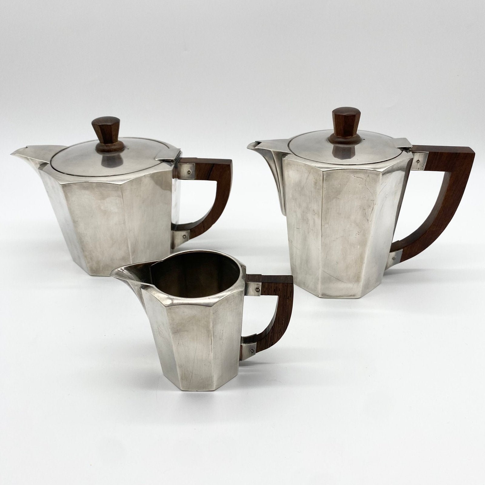 SERVICE À THÉ ET CAFÉ ART DÉCO "MAISON ERCUIS" - 1930s