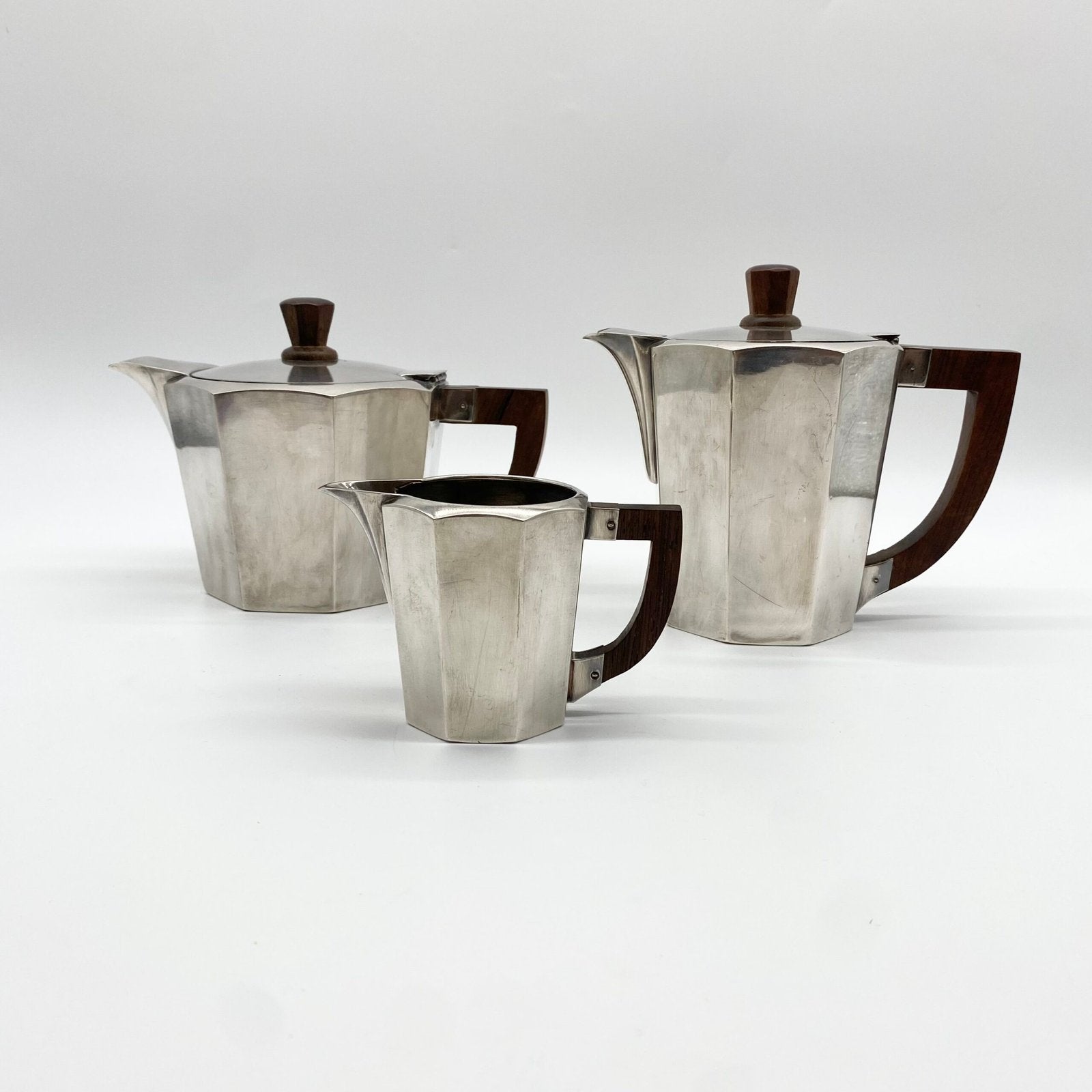 SERVICE À THÉ ET CAFÉ ART DÉCO "MAISON ERCUIS" - 1930s