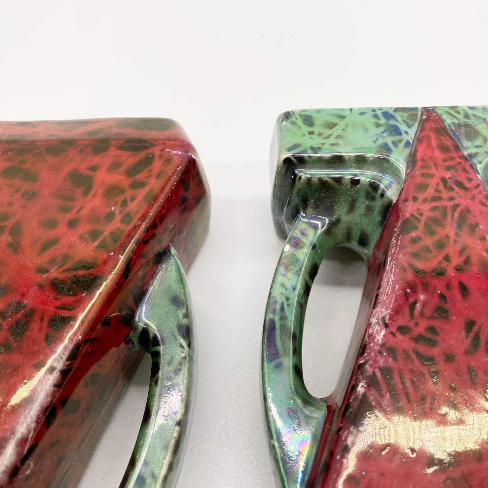 PAIRE DE VASES ART DÉCO – "MAJOLIQUE WASMÜEL", 1930s