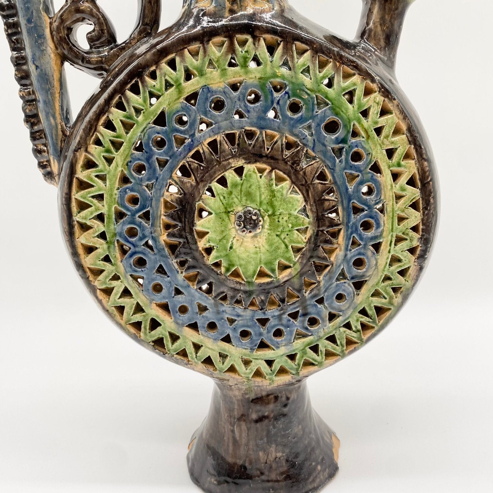 CRUCHE "COCOTTE XXL" CÉRAMIQUE DE MANISES, 1950s