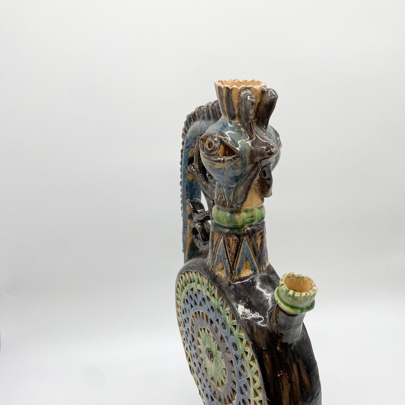 CRUCHE "COCOTTE XXL" CÉRAMIQUE DE MANISES, 1950s