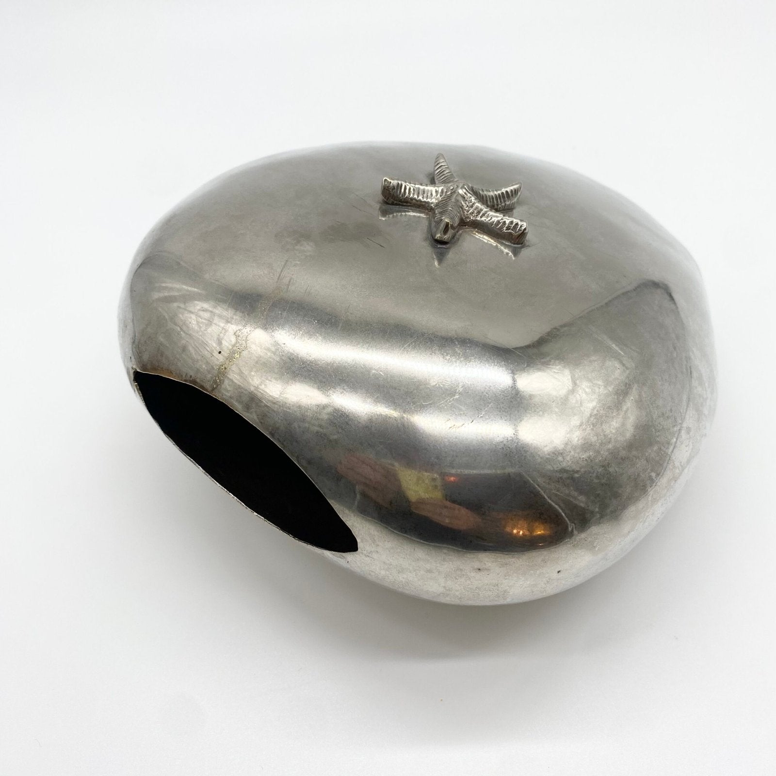VASE "STAR SHELL" FONTE D’ALUMINIUM – 1980s