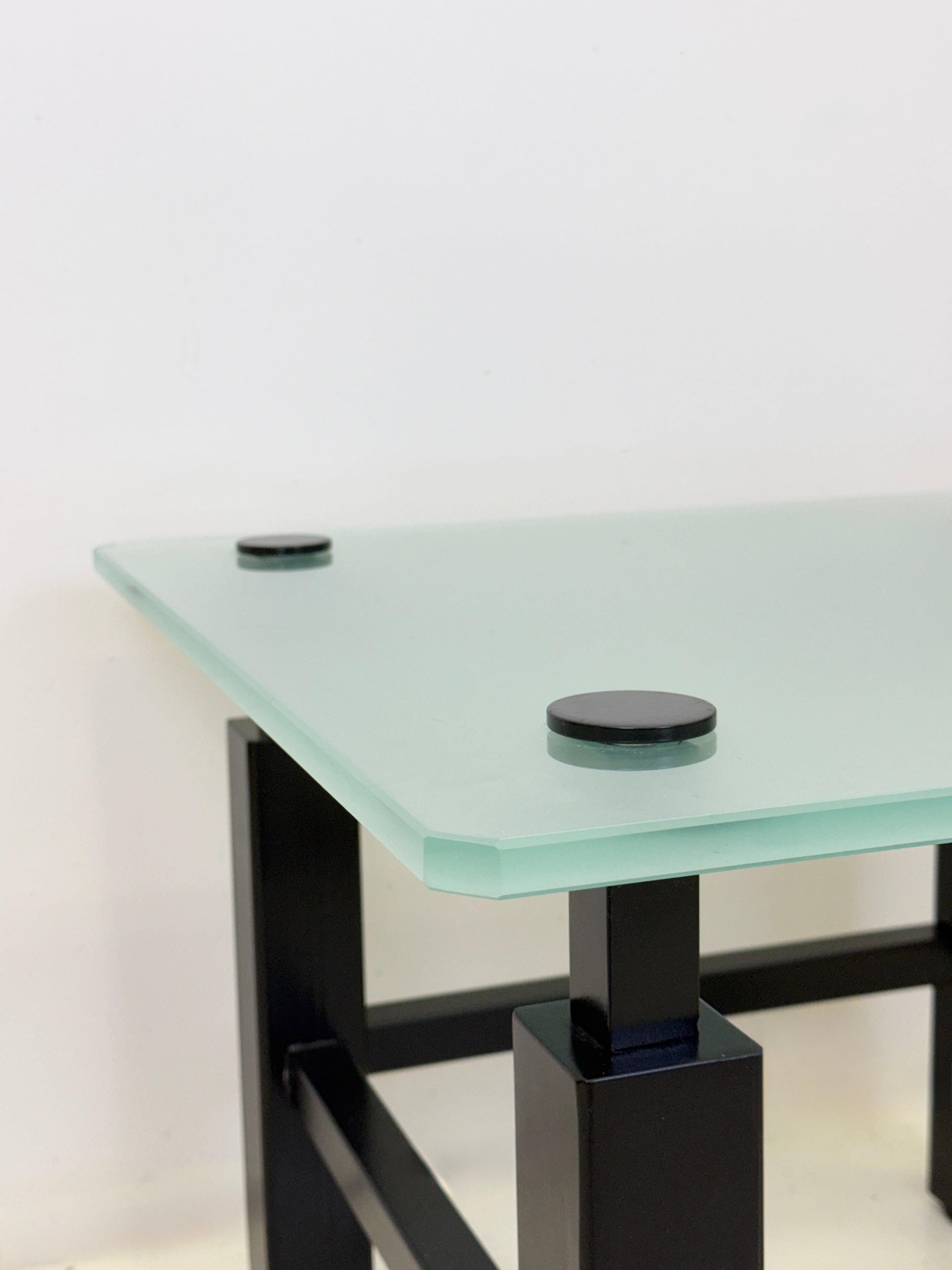 TABLE BASSE "MODERNISTE"  — FRANCE, 1980s