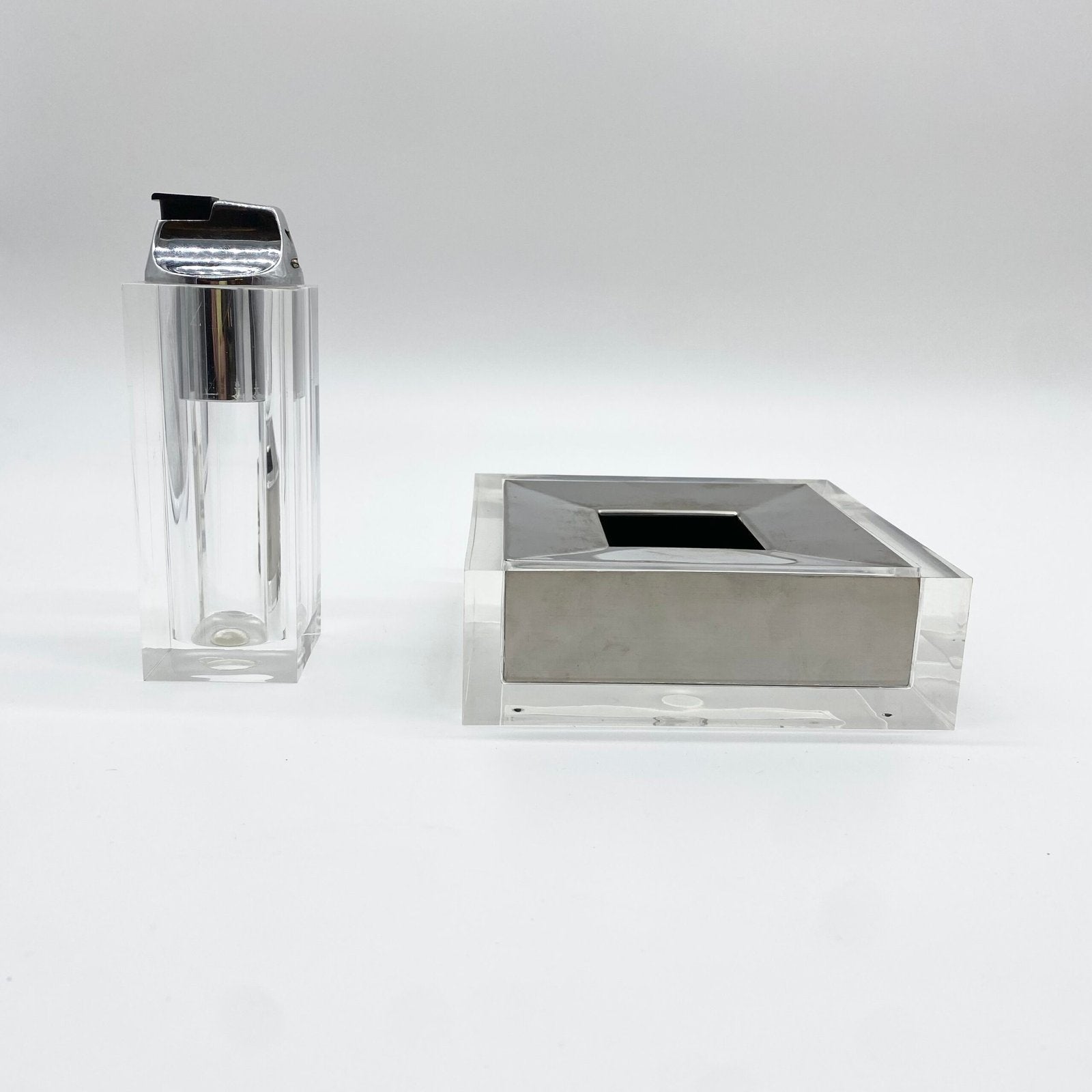 SMOKING SET "FABIO MANLIO CIOCCA" POUR GUZZINI – ITALY, 1970s