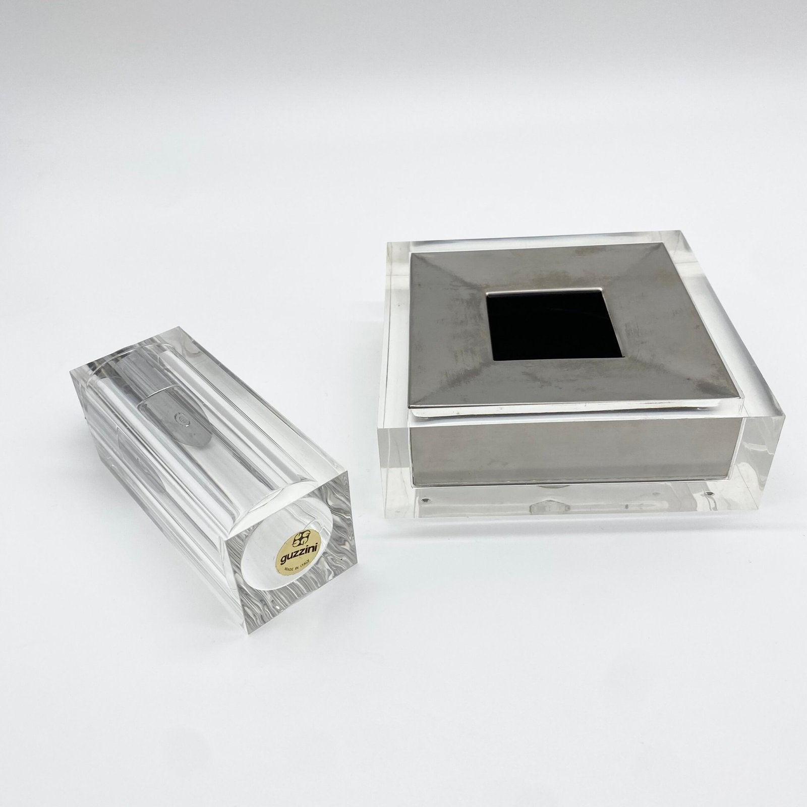 SMOKING SET "FABIO MANLIO CIOCCA" POUR GUZZINI – ITALY, 1970s