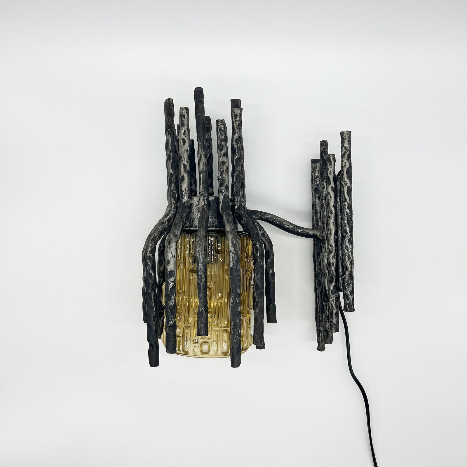 PAIRE D’APPLIQUES BRUTALISTES PAR "MARCELLO FANTONI", 1960s
